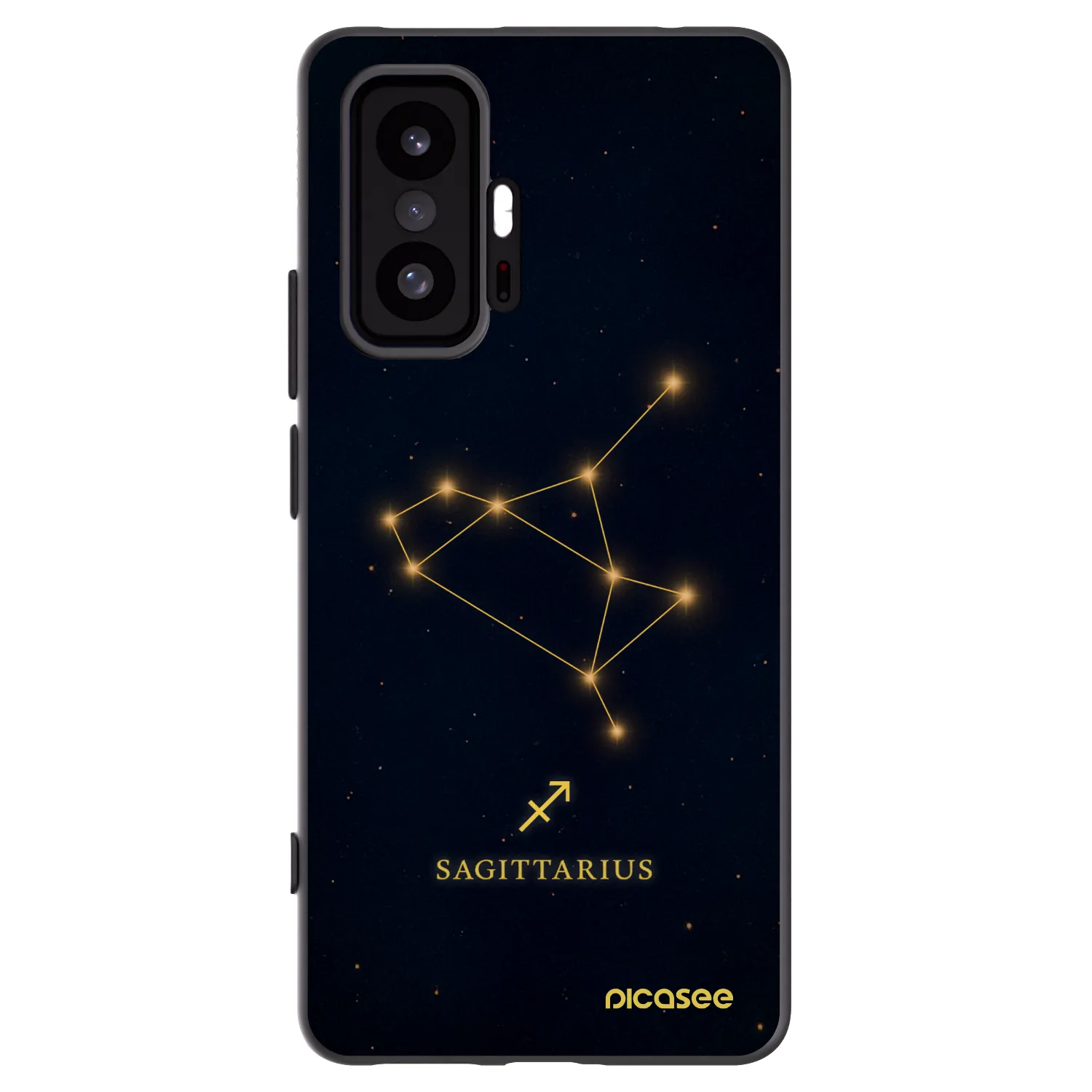 Picasee silikonowe czarne etui na Xiaomi 11T Pro - SAGITTARIUS