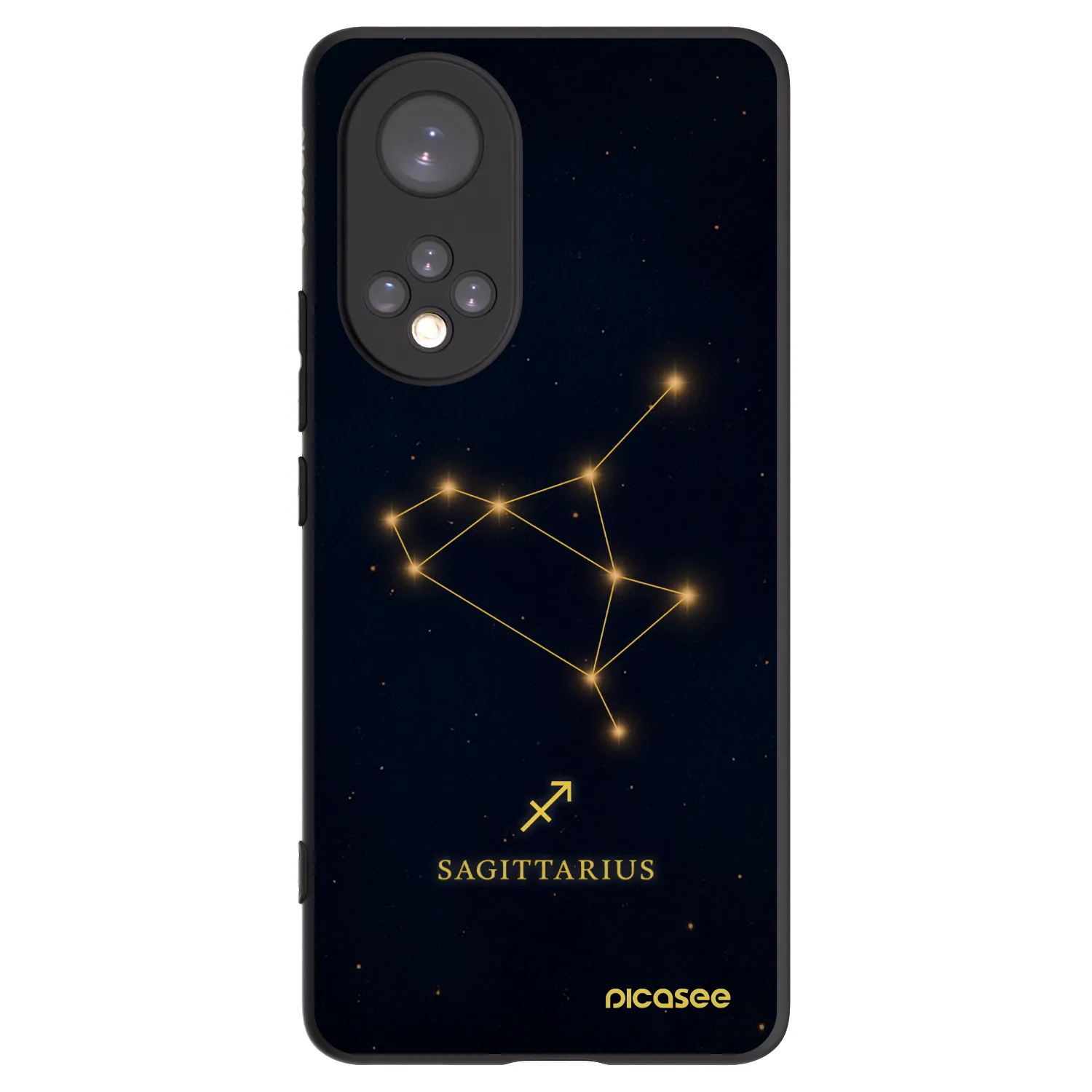 Picasee silikonowe czarne etui na Honor 50 5G - SAGITTARIUS