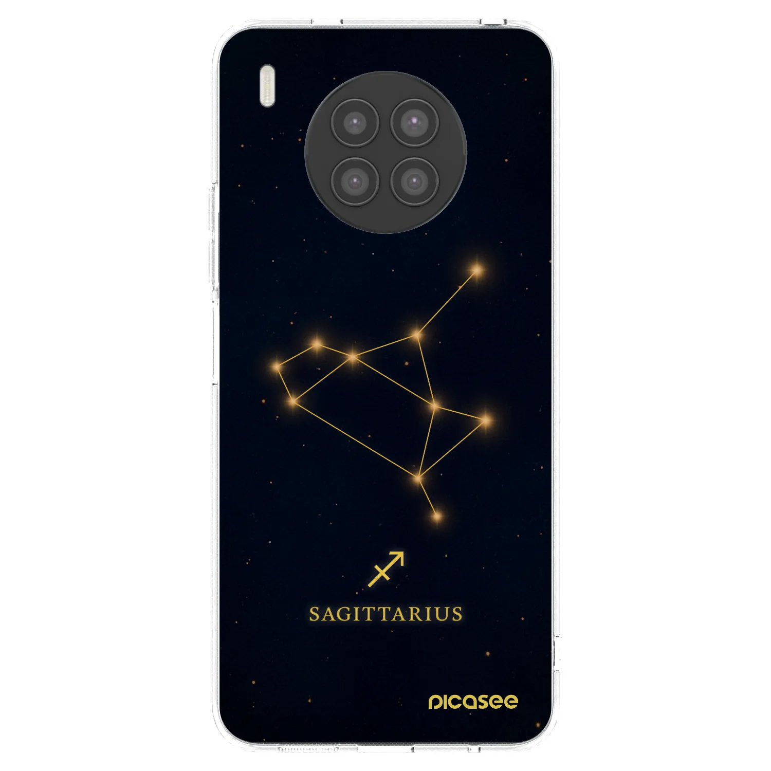 Picasee silikonowe przeźroczyste etui na Huawei Nova 8i - SAGITTARIUS