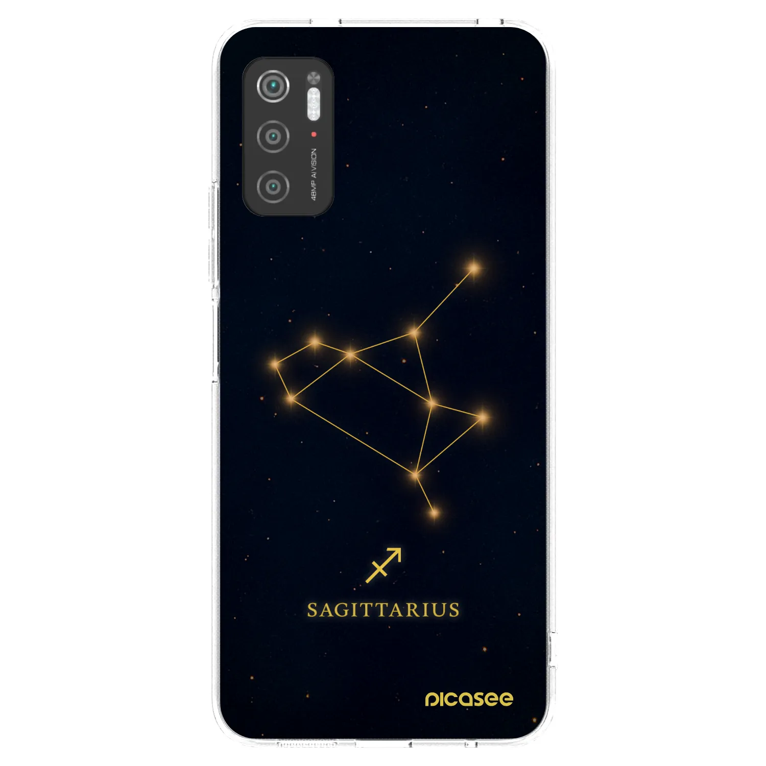 Picasee silikonowe przeźroczyste etui na Xiaomi Poco M3 Pro 5G - SAGITTARIUS