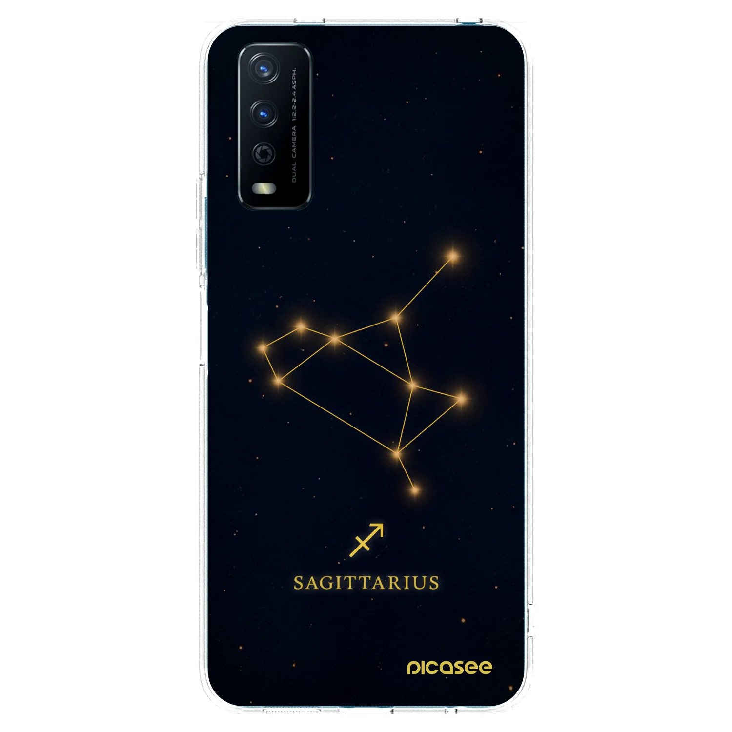 Picasee silikonowe przeźroczyste etui na Vivo Y11s - SAGITTARIUS