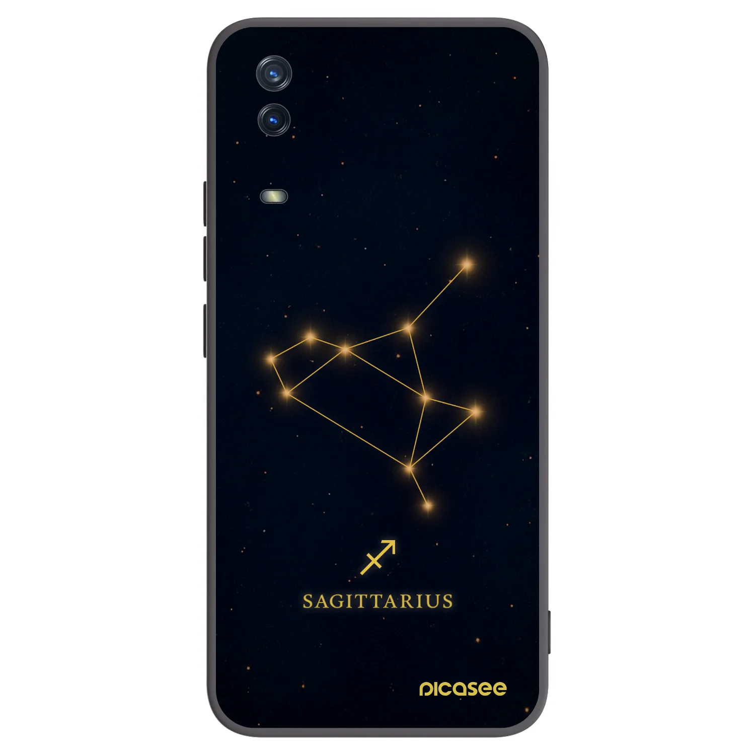Picasee silikonowe czarne etui na Vivo Y11s - SAGITTARIUS