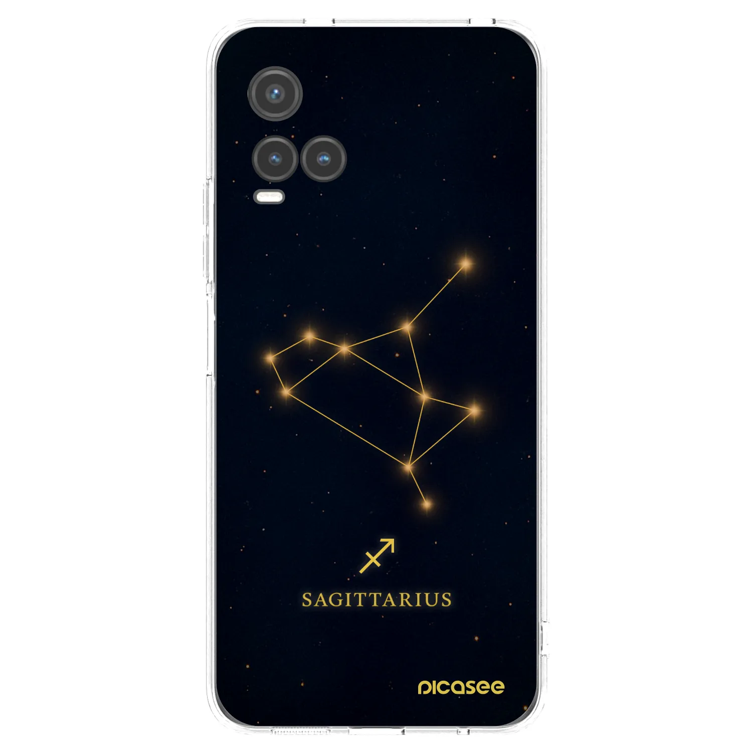 Picasee silikonowe przeźroczyste etui na Vivo Y33s - SAGITTARIUS