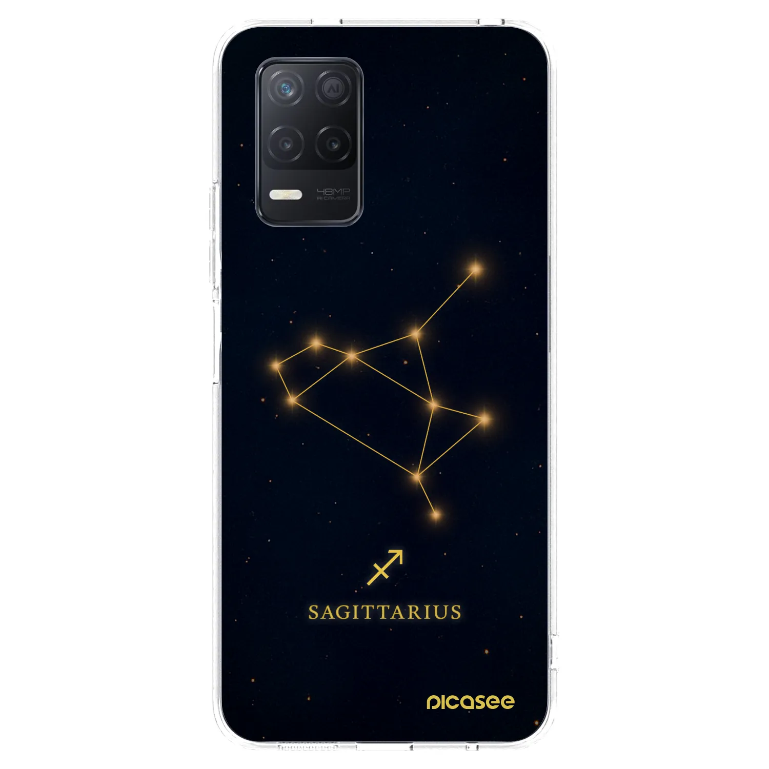 Picasee silikonowe przeźroczyste etui na Realme 8 5G - SAGITTARIUS