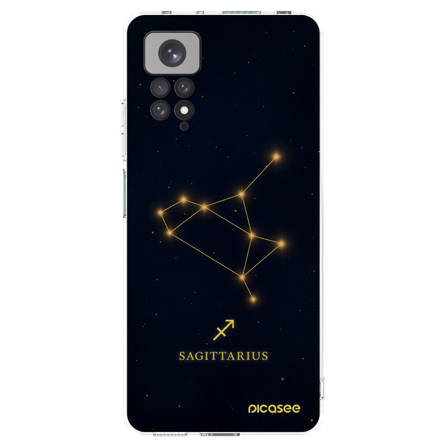 Picasee silikonowe przeźroczyste etui na Xiaomi Redmi Note 11S 4G - SAGITTARIUS