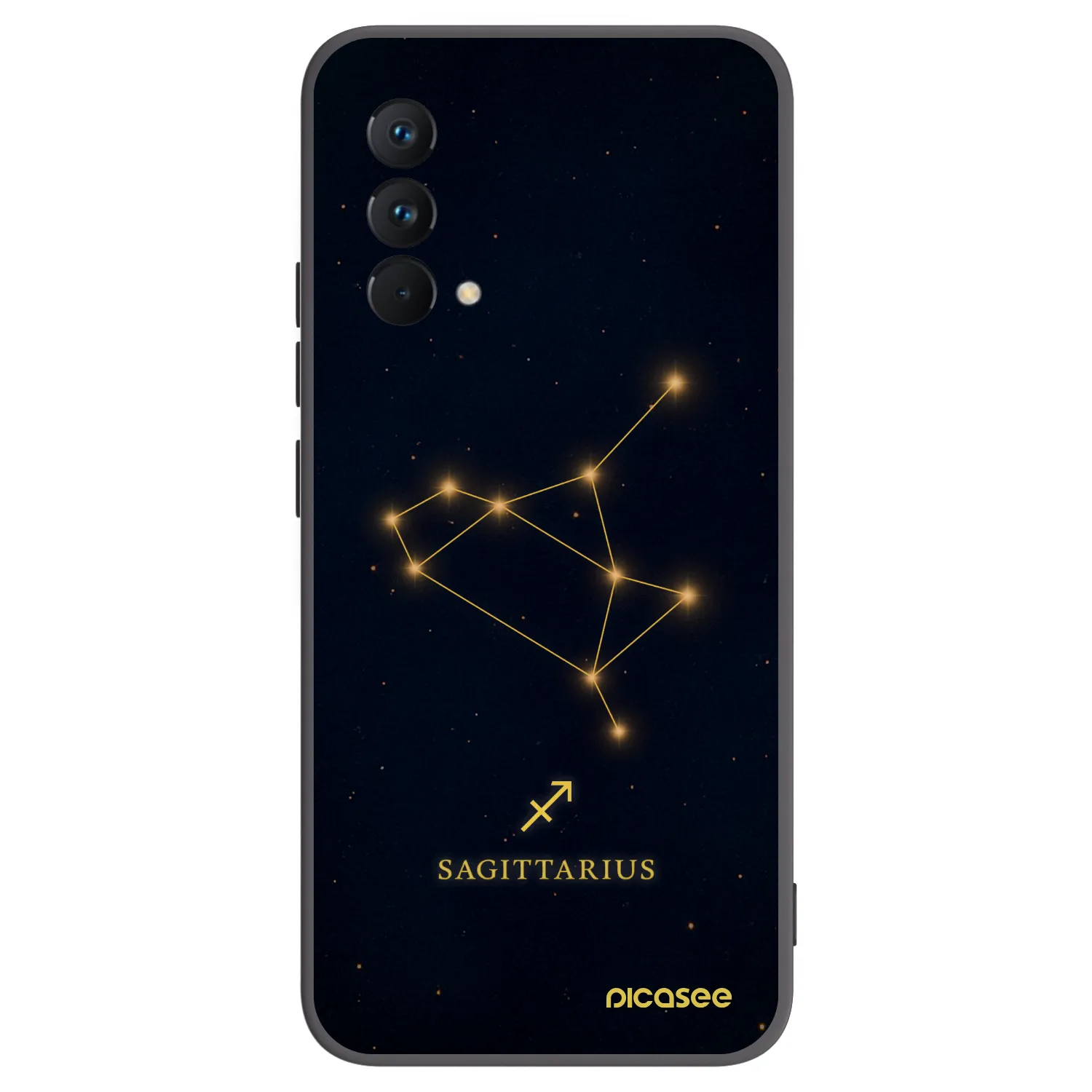 Picasee silikonowe czarne etui na Realme GT Master Edition 5G - SAGITTARIUS