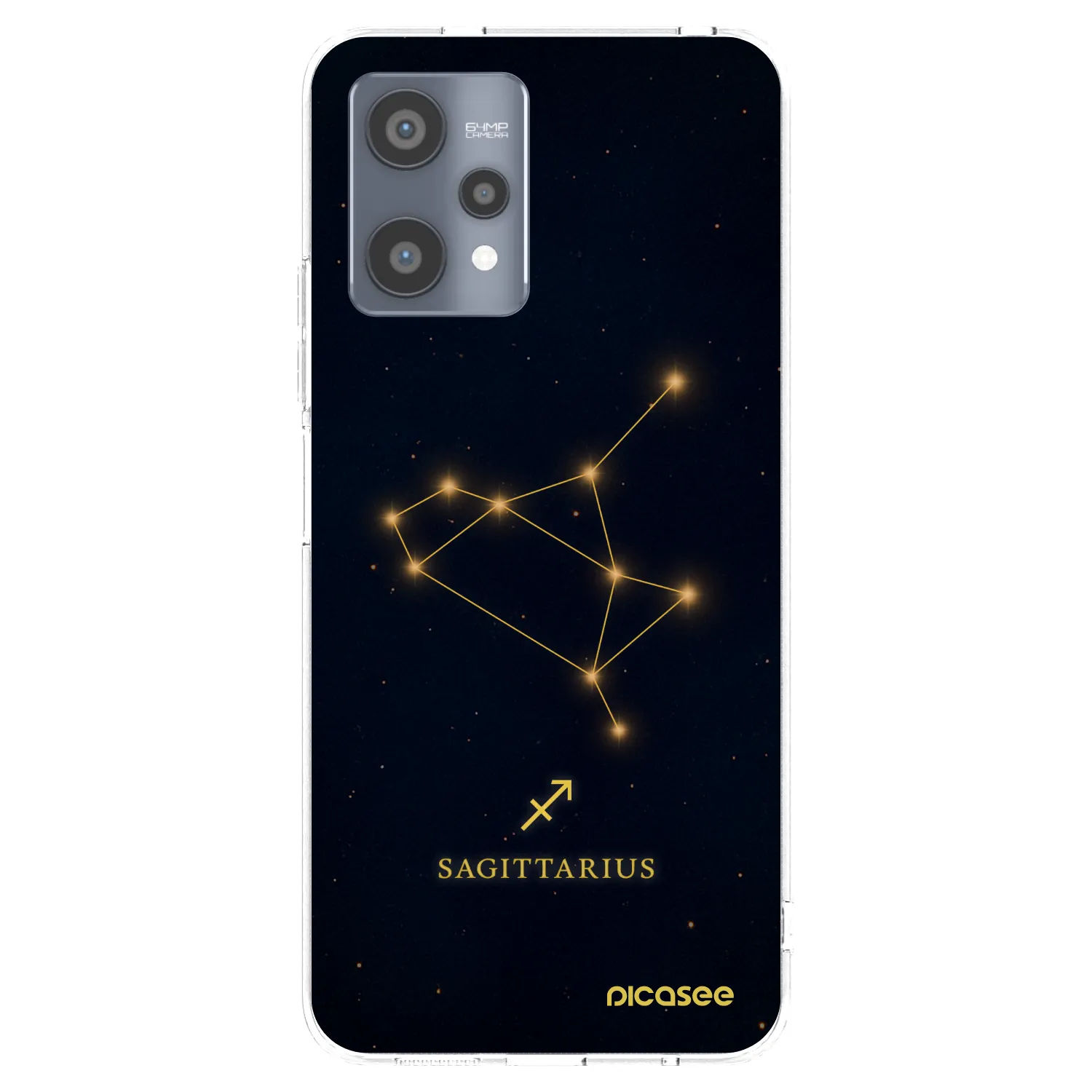 Picasee silikonowe przeźroczyste etui na Realme 9 Pro 5G - SAGITTARIUS