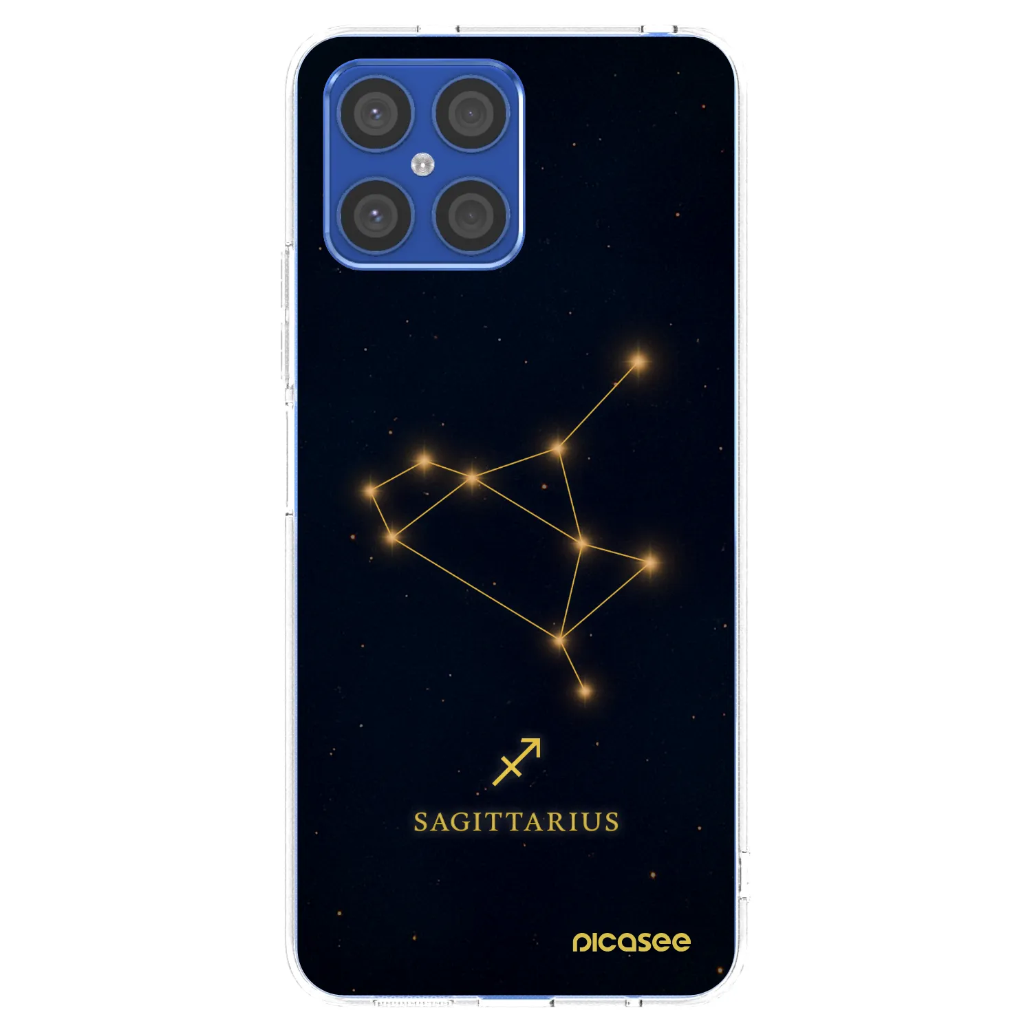 Picasee silikonowe przeźroczyste etui na Honor X8 4G - SAGITTARIUS