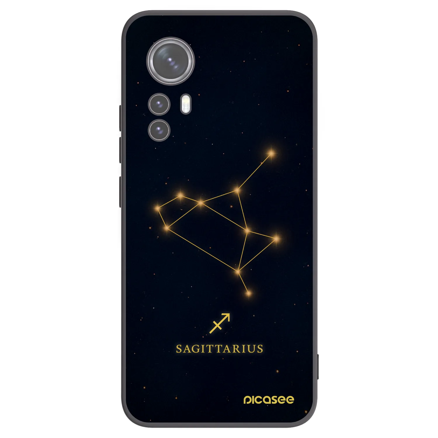 Picasee silikonowe czarne etui na Xiaomi 12X - SAGITTARIUS