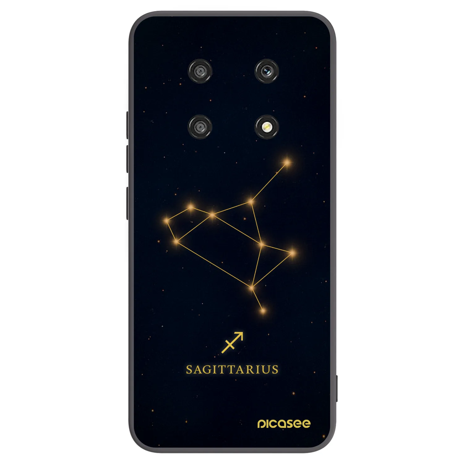 Picasee silikonowe czarne etui na Honor Magic4 Lite 5G - SAGITTARIUS