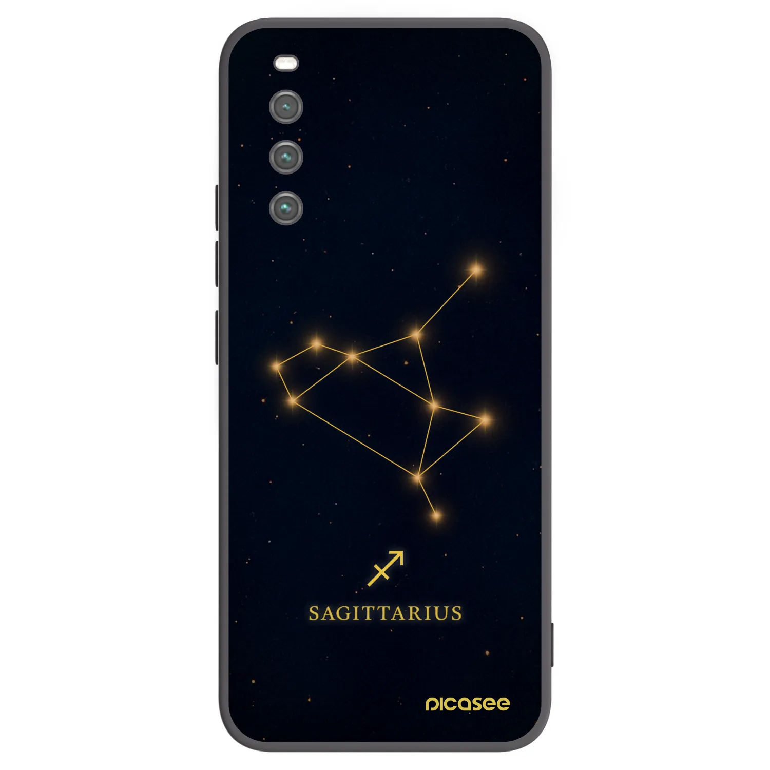 Picasee silikonowe czarne etui na Sony Xperia 10 IV 5G - SAGITTARIUS