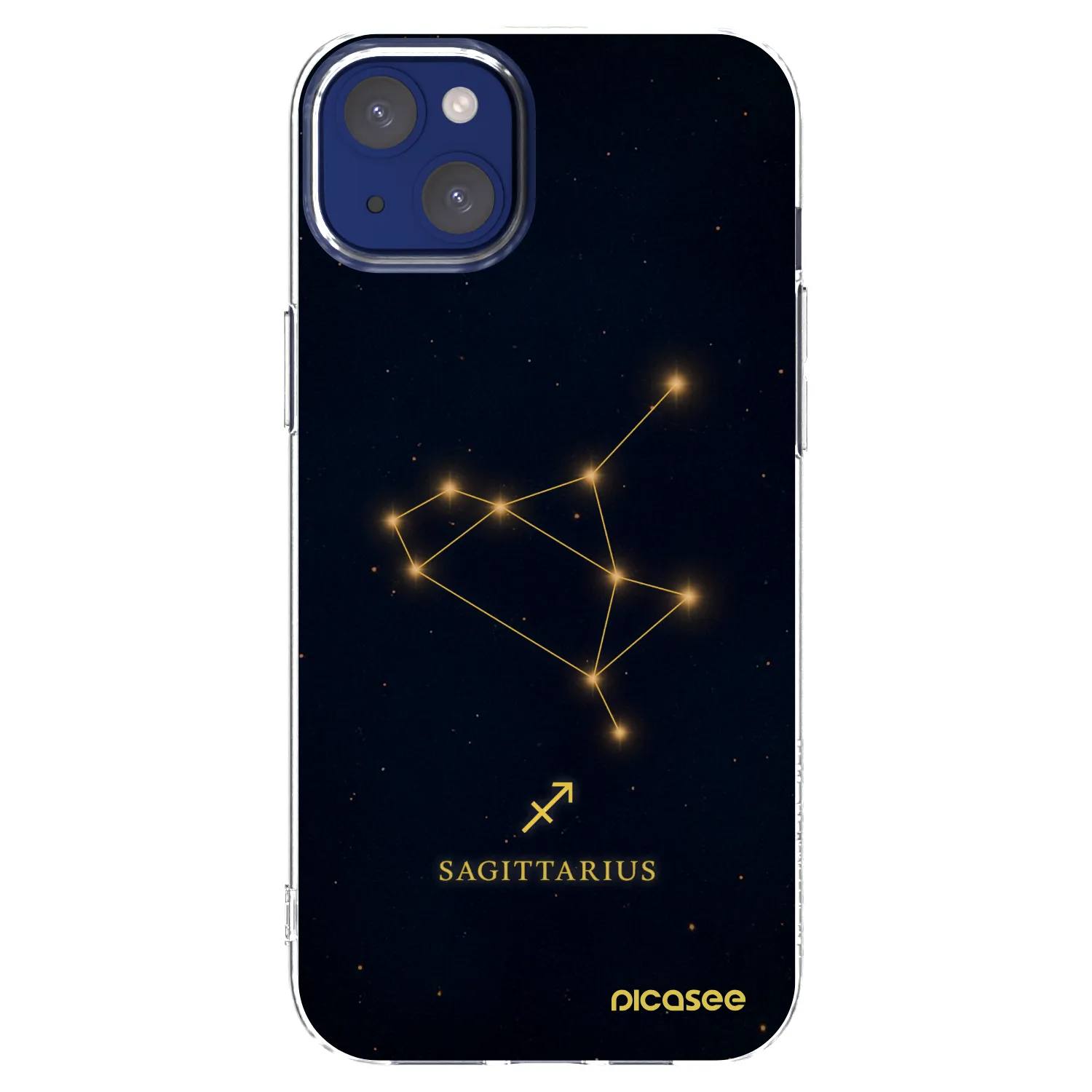 Picasee silikonowe przeźroczyste etui na Apple iPhone 14 Plus - SAGITTARIUS