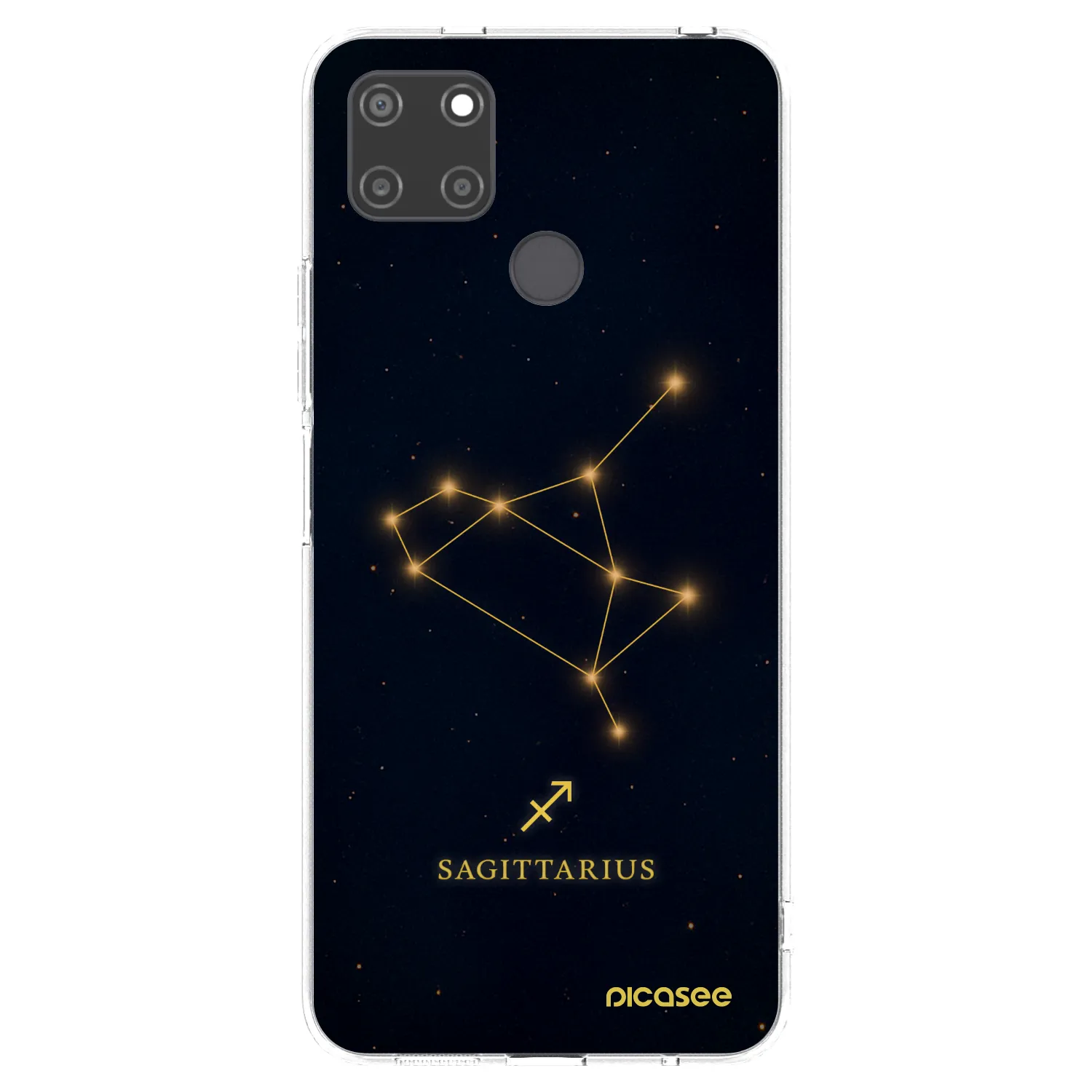 Picasee silikonowe przeźroczyste etui na Realme C21Y - SAGITTARIUS