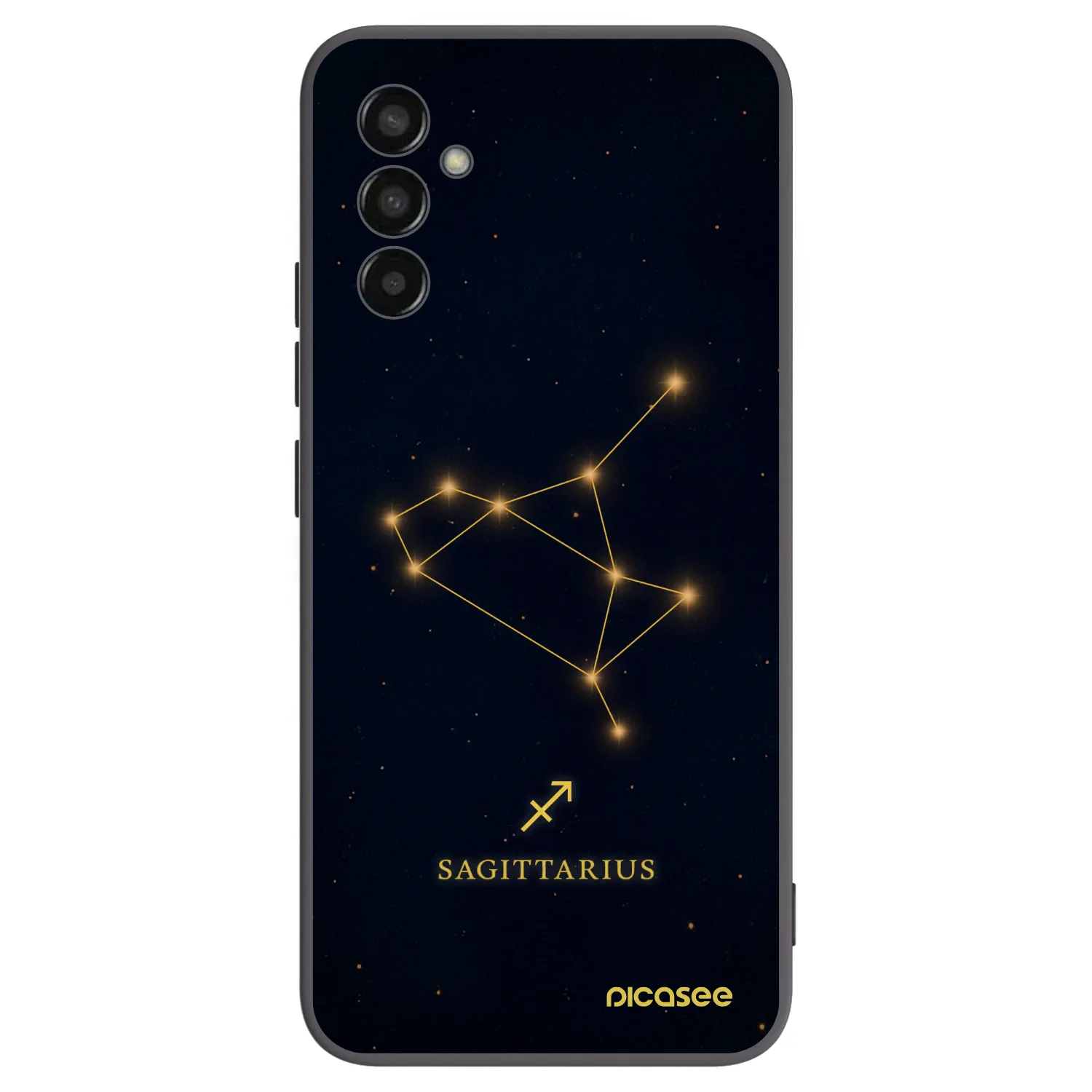Picasee silikonowe czarne etui na Samsung Galaxy M13 M135F - SAGITTARIUS