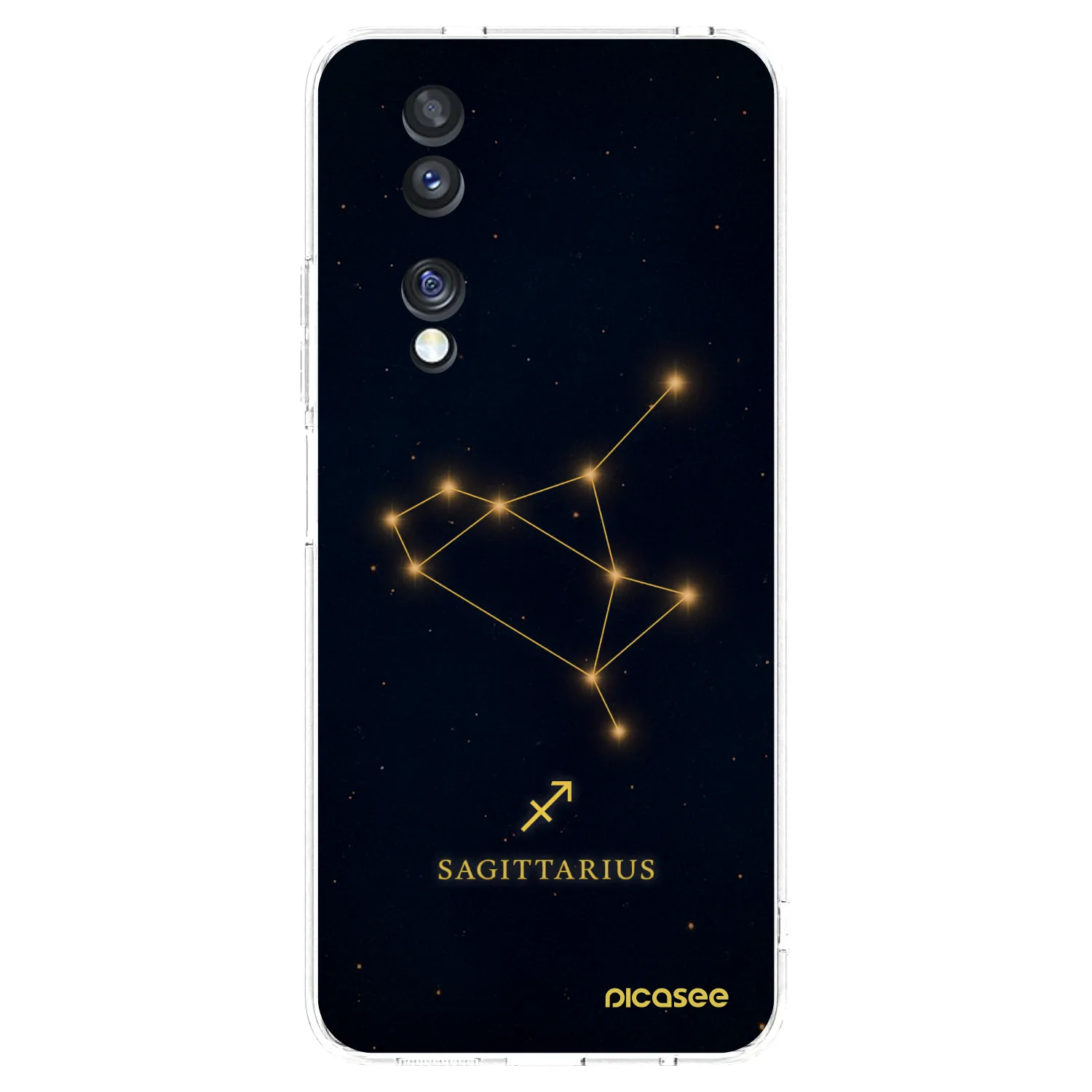 Picasee silikonowe przeźroczyste etui na Honor 70 - SAGITTARIUS