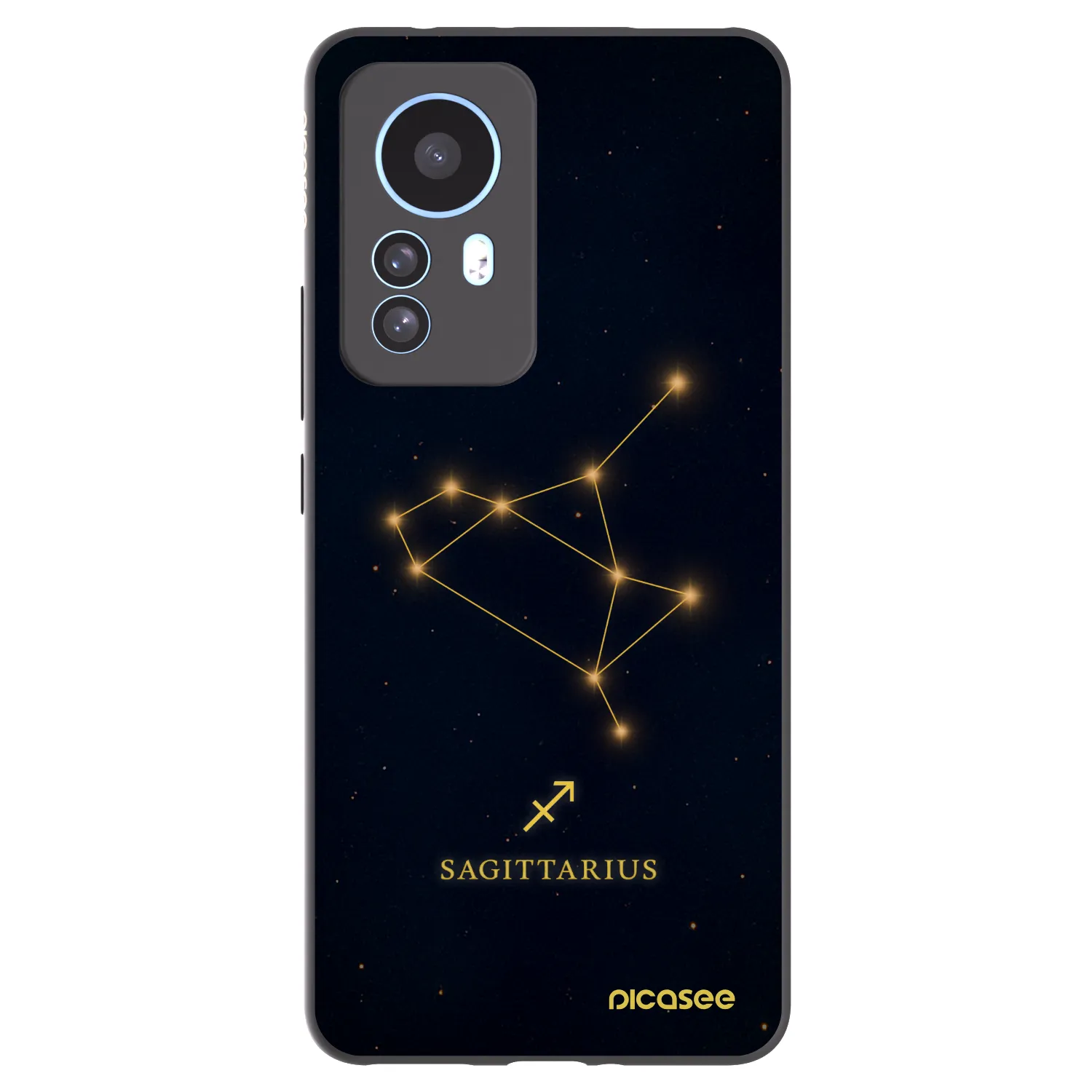 Picasee silikonowe czarne etui na Xiaomi 12T Pro - SAGITTARIUS