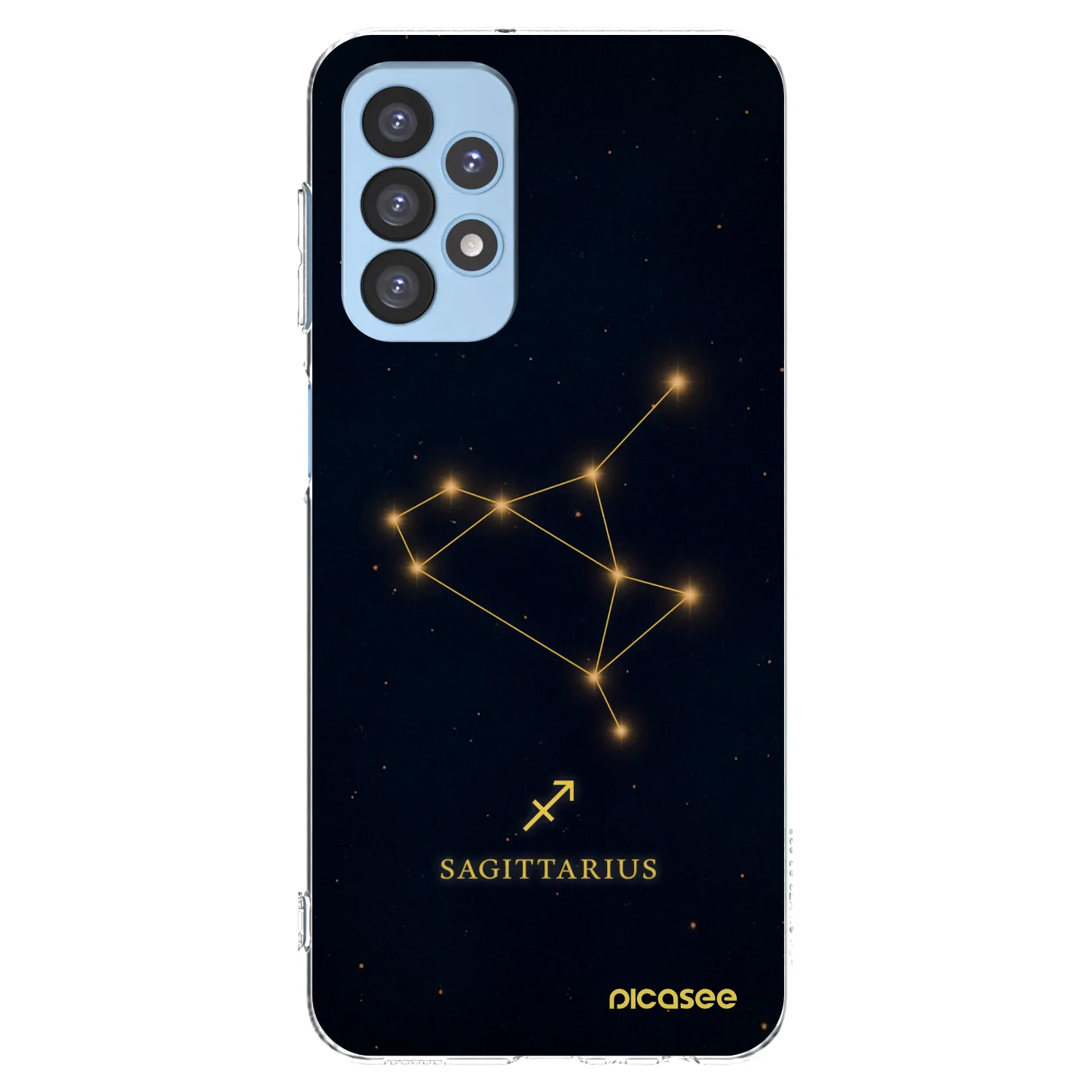 Picasee silikonowe przeźroczyste etui na Samsung Galaxy A23 A235F 4G - SAGITTARIUS