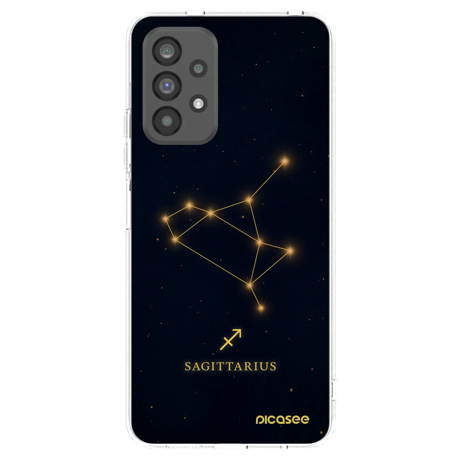Picasee silikonowe przeźroczyste etui na Samsung Galaxy A73 5G - SAGITTARIUS
