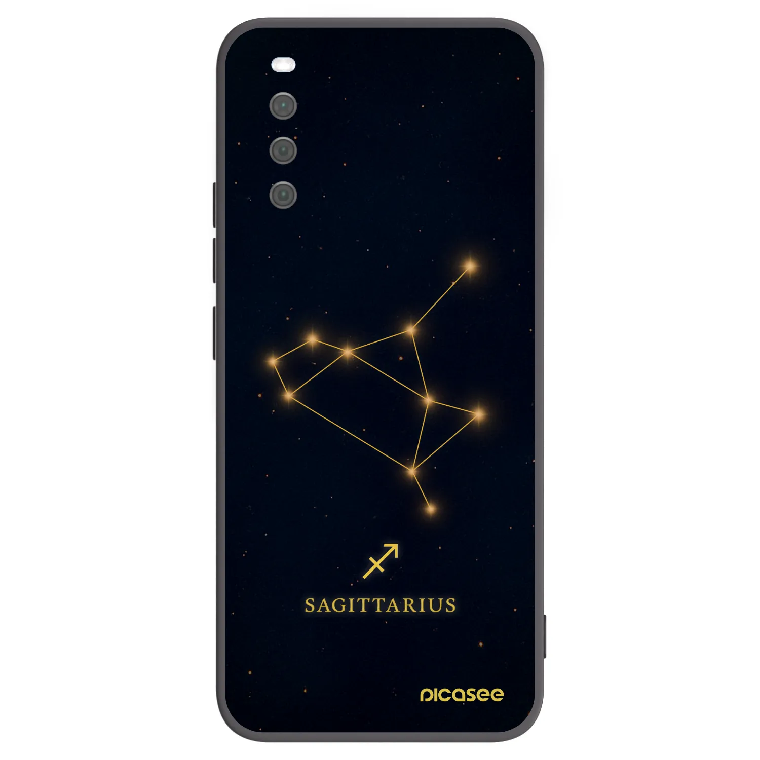 Picasee silikonowe czarne etui na Sony Xperia 10 III - SAGITTARIUS