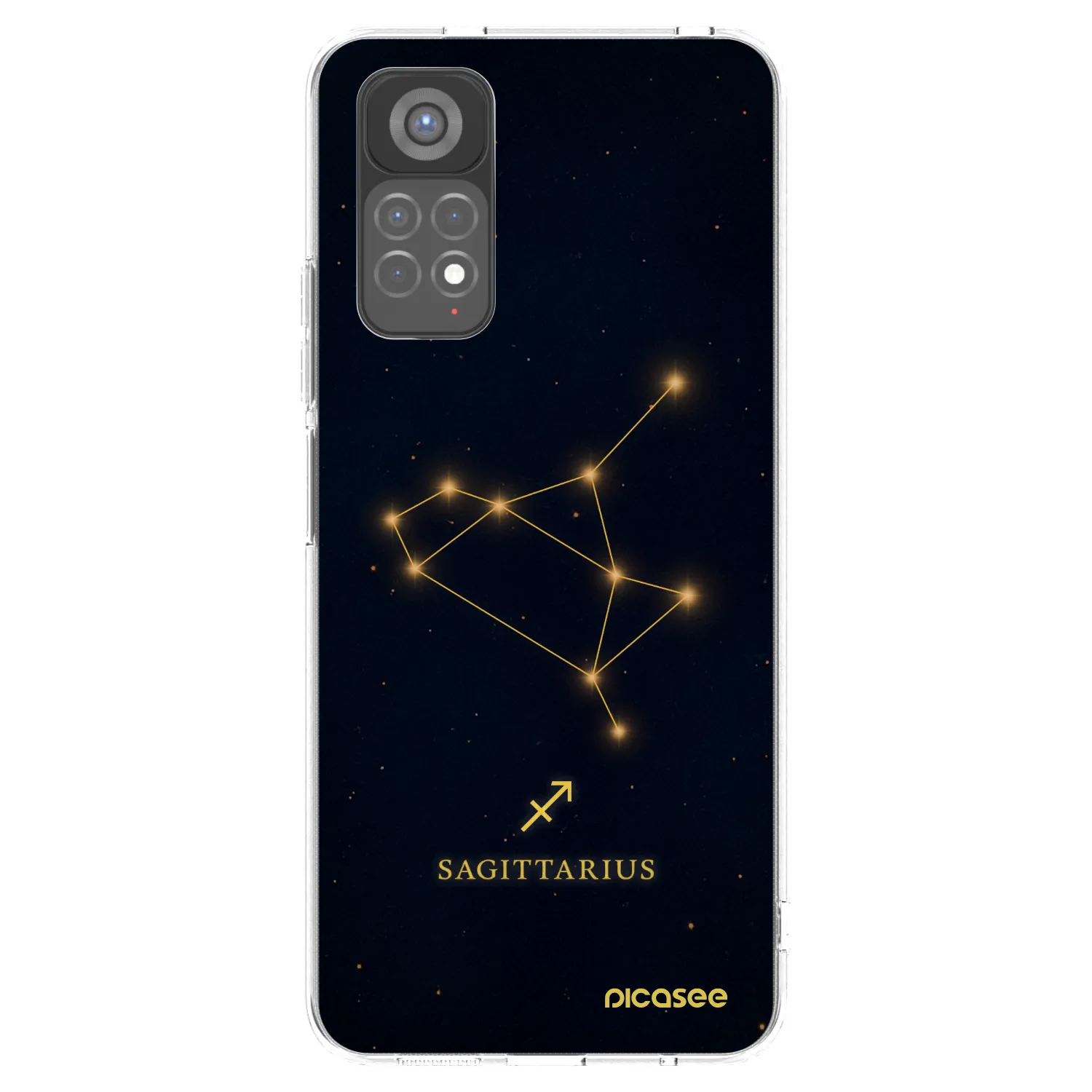 Picasee silikonowe przeźroczyste etui na Xiaomi Redmi Note 11S 5G - SAGITTARIUS