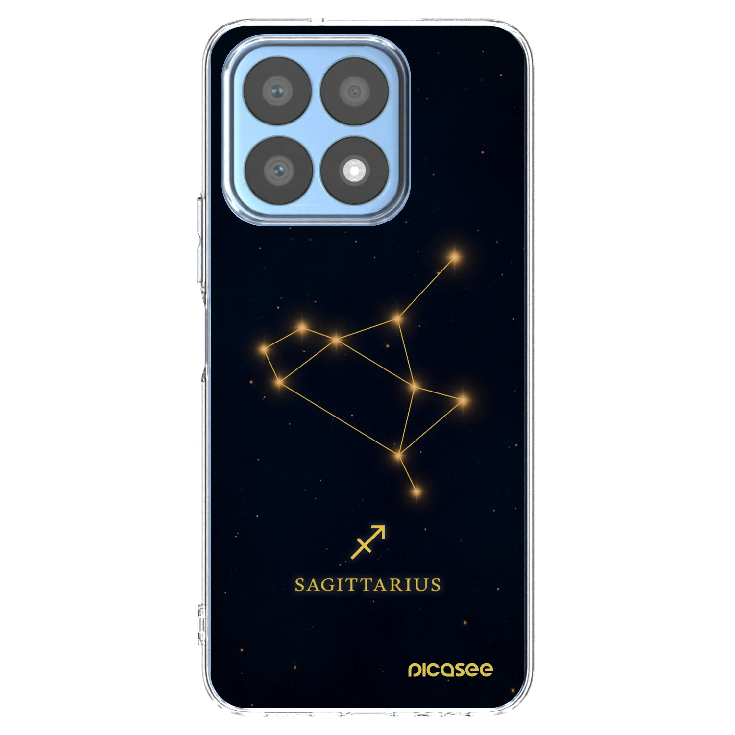 Picasee silikonowe przeźroczyste etui na Honor X8a - SAGITTARIUS