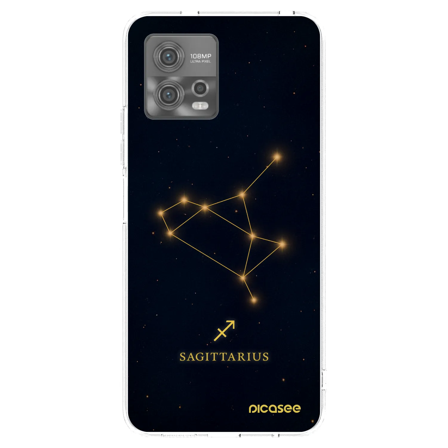 Picasee silikonowe przeźroczyste etui na Motorola Moto G72 - SAGITTARIUS