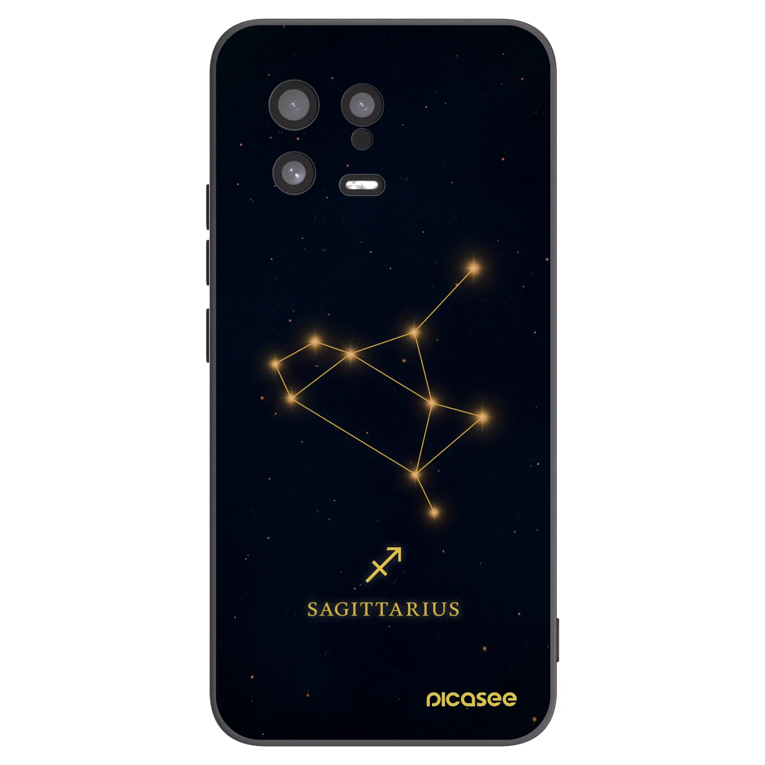 Picasee silikonowe czarne etui na Xiaomi 13 - SAGITTARIUS