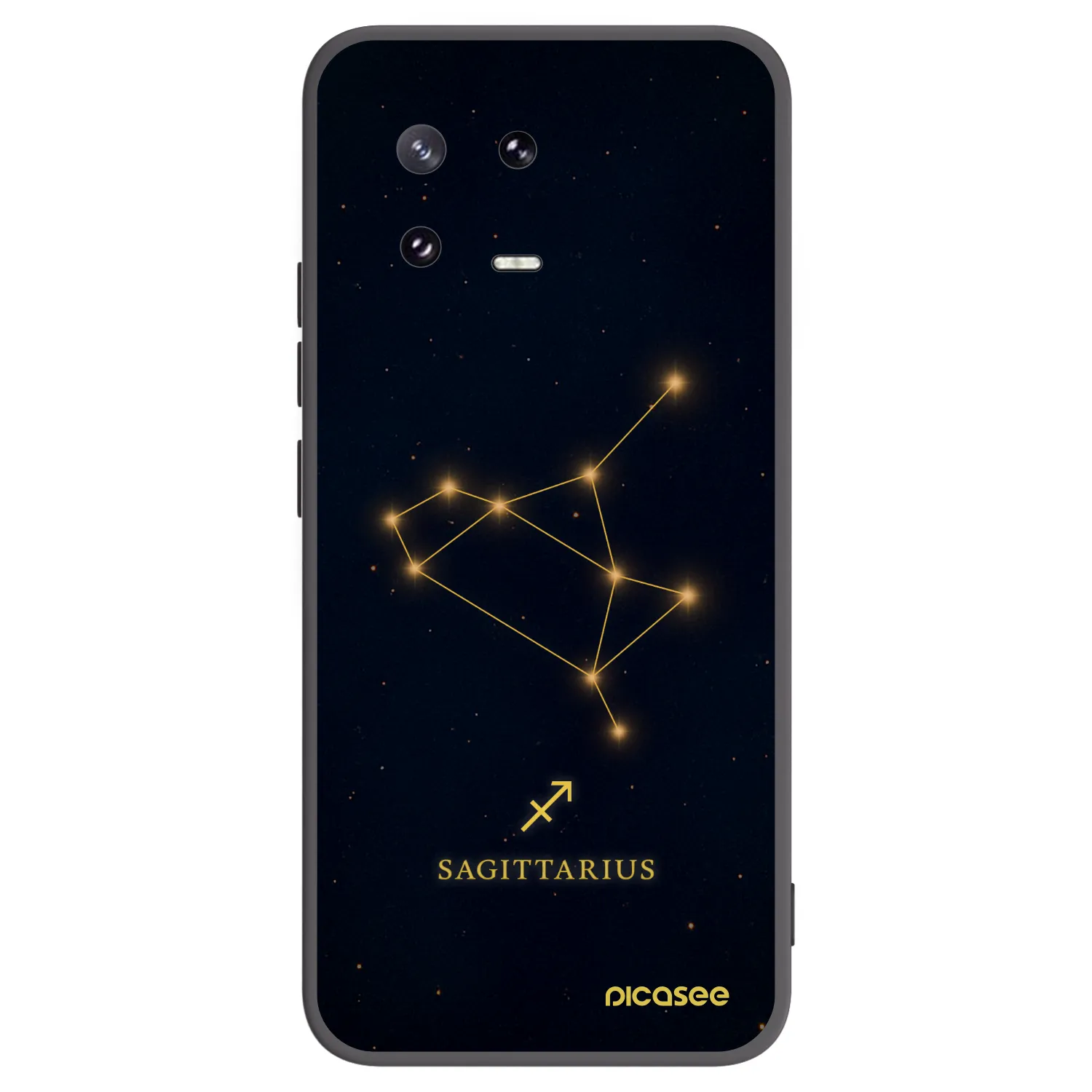 Picasee silikonowe czarne etui na Xiaomi 13 Pro - SAGITTARIUS