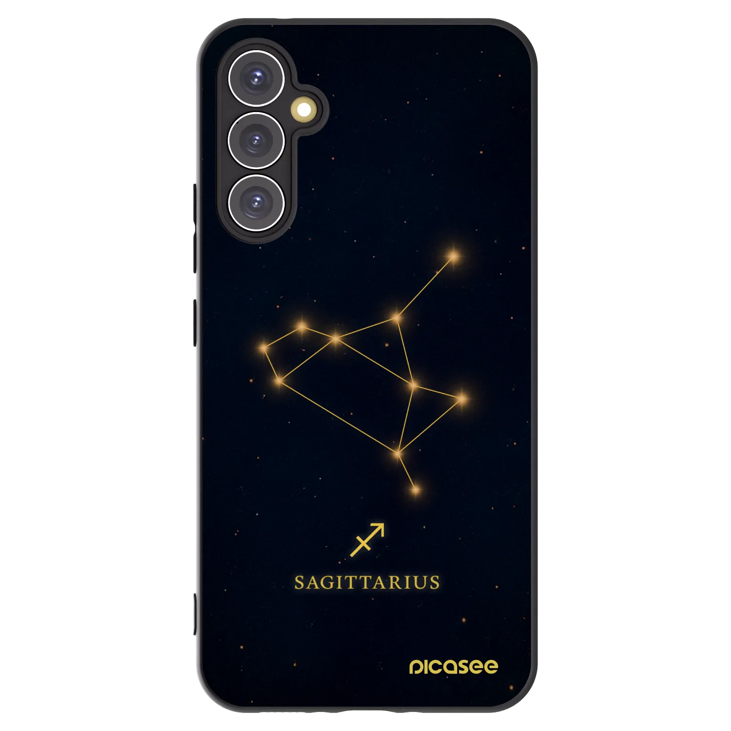 Picasee silikonowe czarne etui na Samsung Galaxy A34 5G A346B - SAGITTARIUS