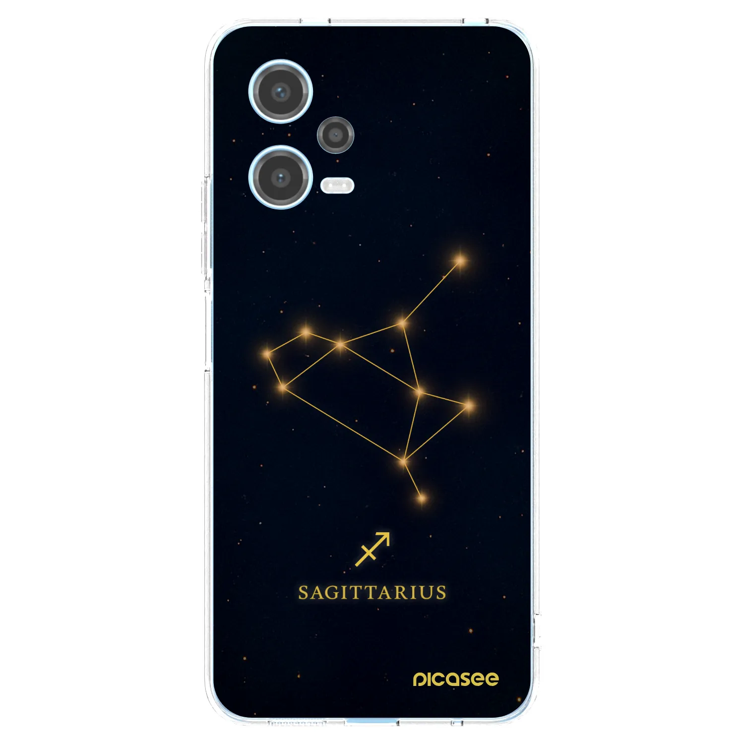 Picasee silikonowe przeźroczyste etui na Xiaomi Redmi Note 12 5G - SAGITTARIUS