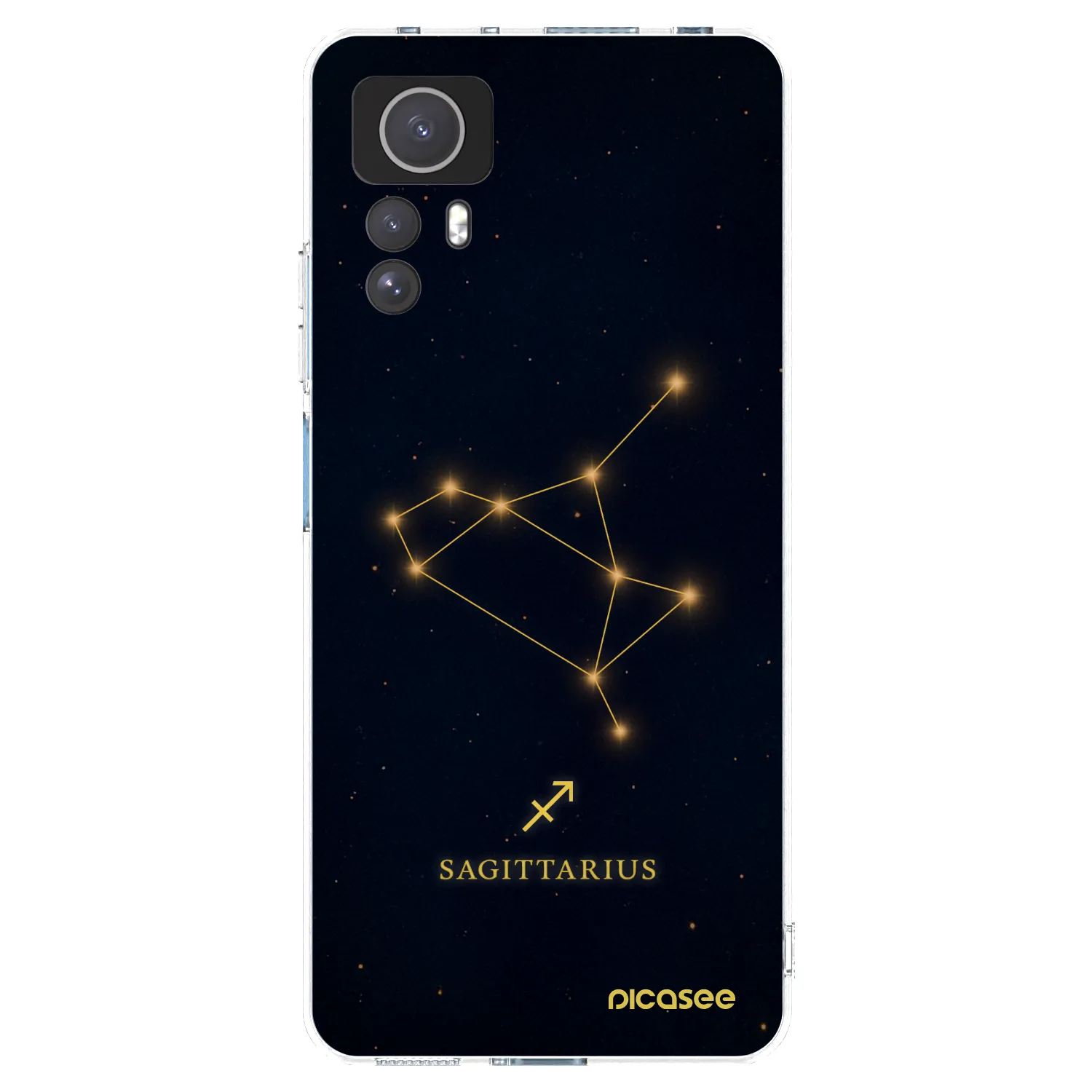 Picasee silikonowe przeźroczyste etui na Xiaomi Redmi Note 12S - SAGITTARIUS