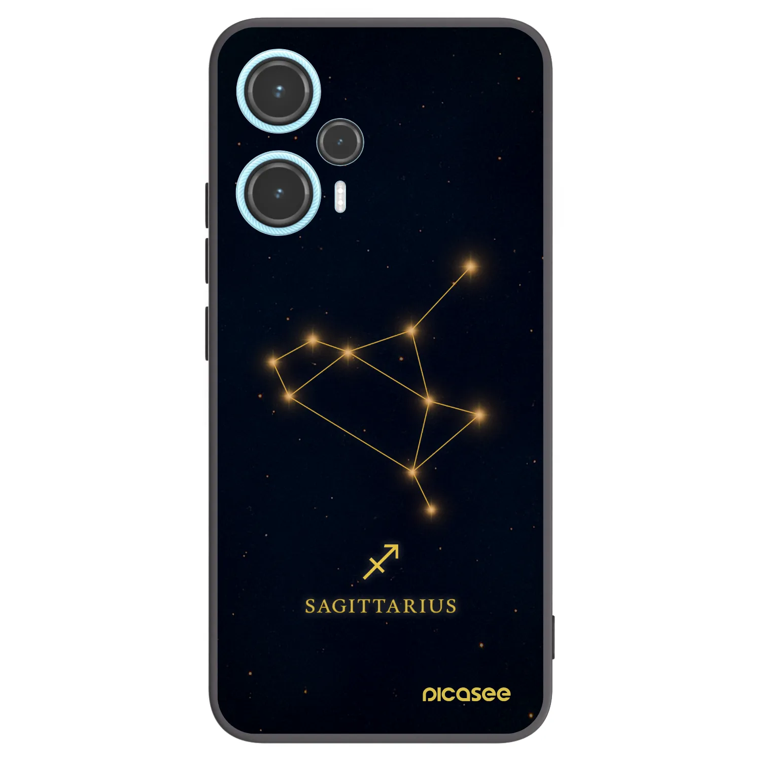 Picasee silikonowe czarne etui na Xiaomi Poco F5 - SAGITTARIUS