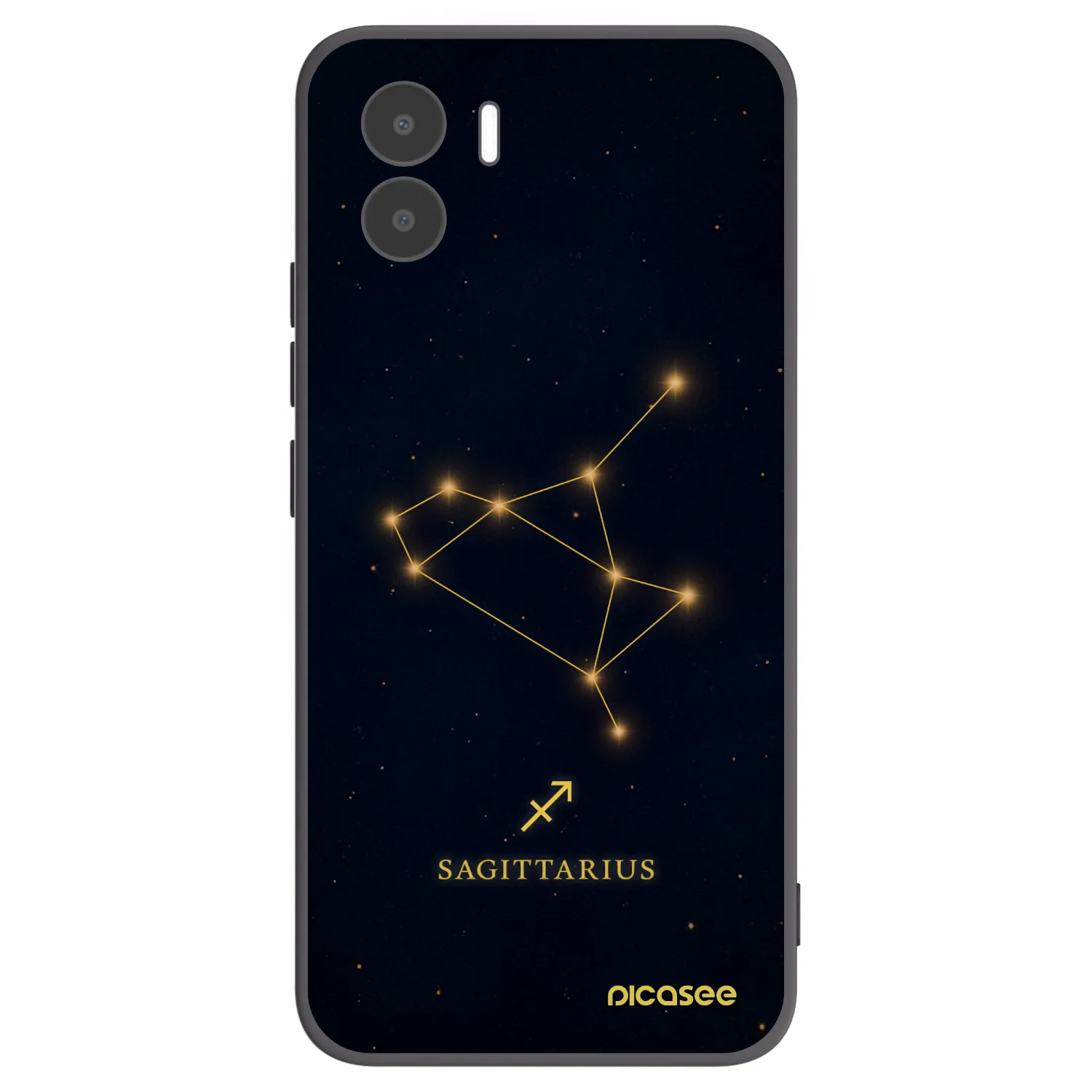 Picasee silikonowe czarne etui na Xiaomi Redmi A2 - SAGITTARIUS