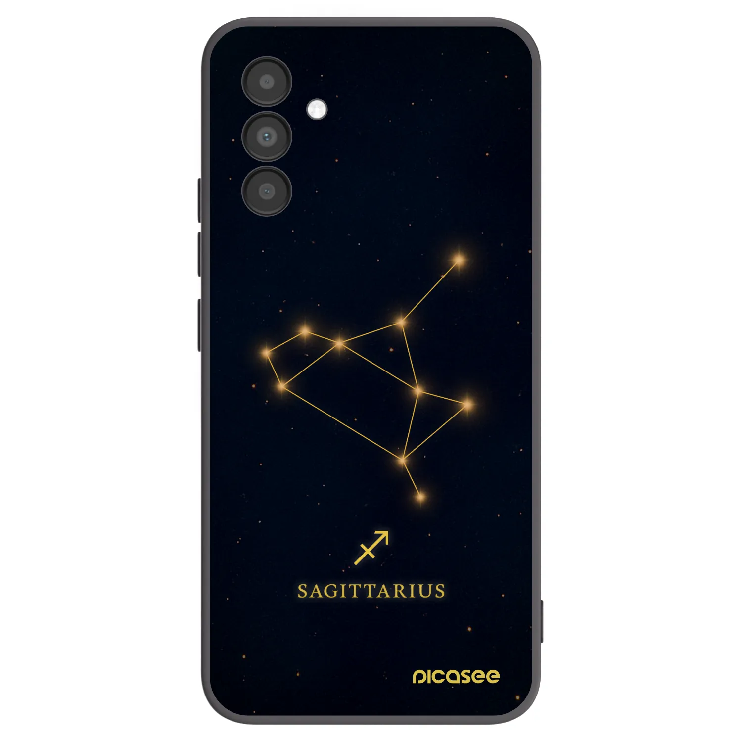 Picasee silikonowe czarne etui na Samsung Galaxy A04s A047F - SAGITTARIUS