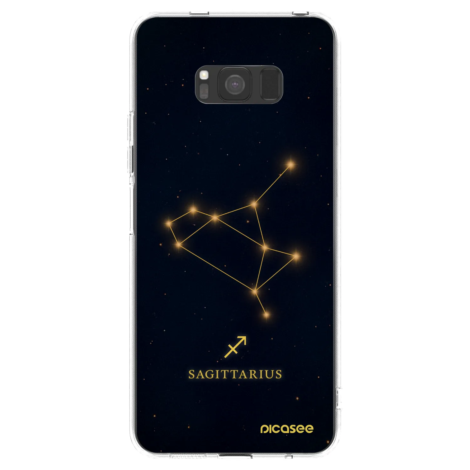 Picasee silikonowe przeźroczyste etui na Samsung Galaxy S8 G950F - SAGITTARIUS