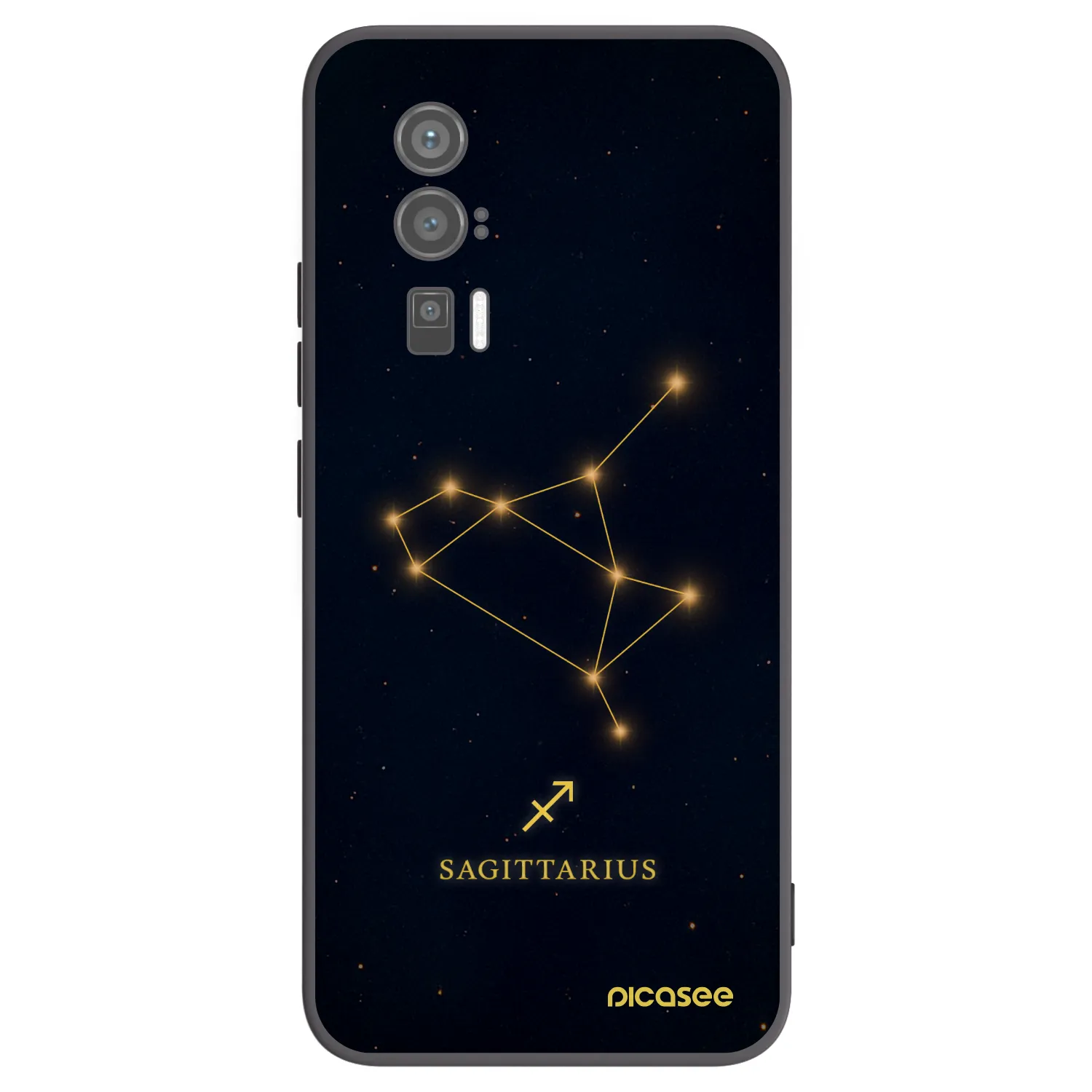 Picasee silikonowe czarne etui na Xiaomi Poco F5 Pro 5G - SAGITTARIUS