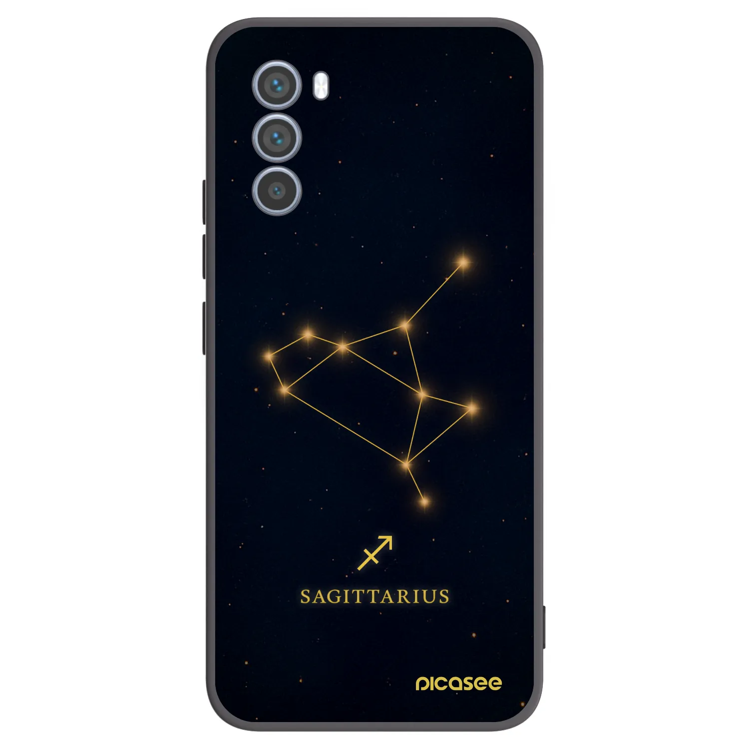 Picasee silikonowe czarne etui na Motorola Moto G62 - SAGITTARIUS