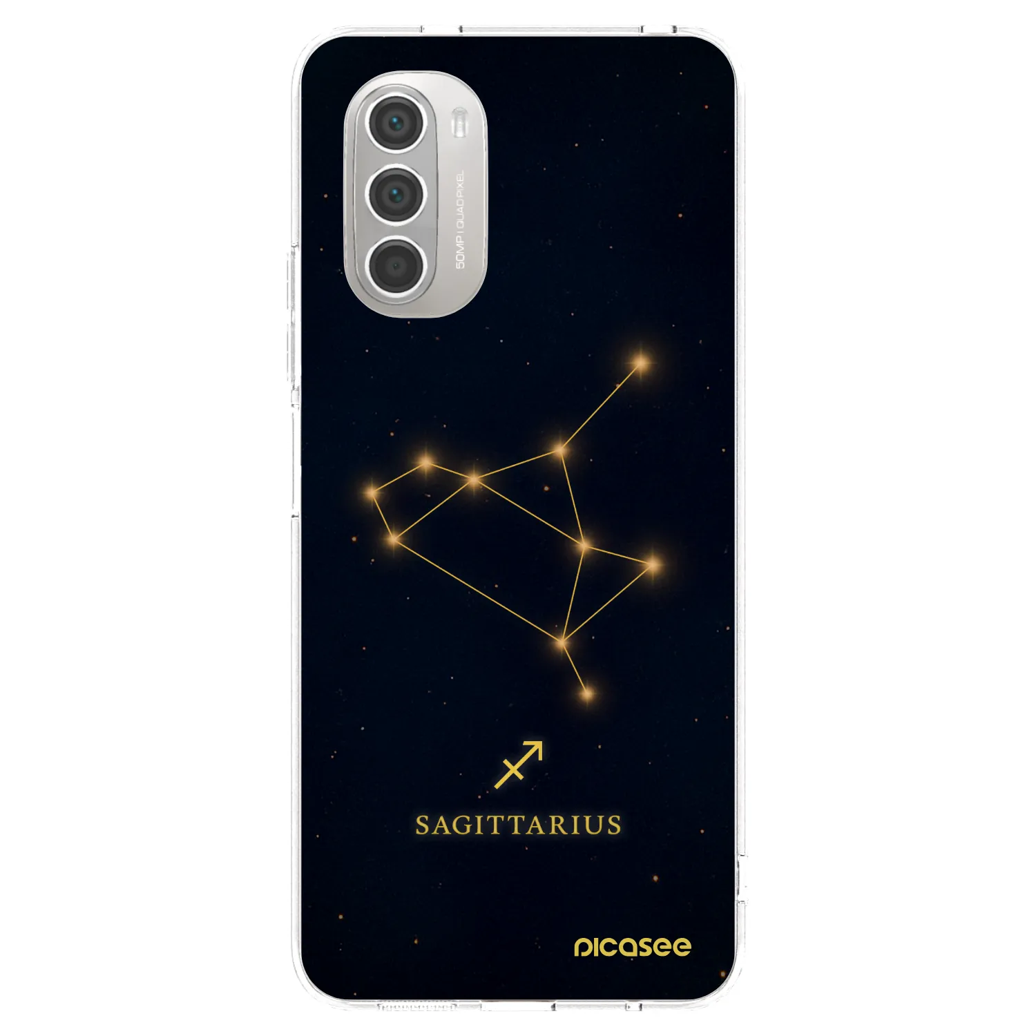 Picasee silikonowe przeźroczyste etui na Motorola Moto G51 - SAGITTARIUS