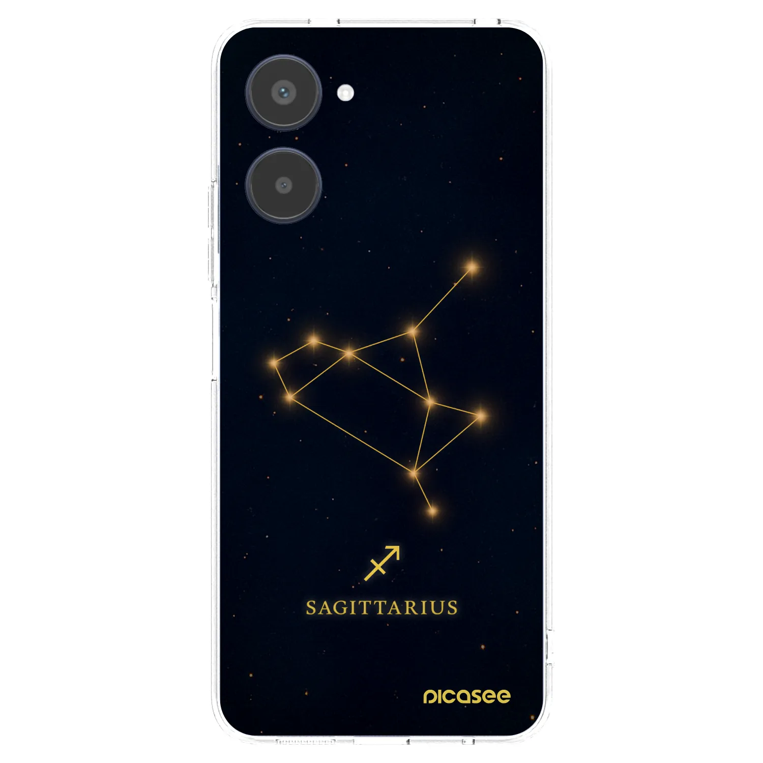 Picasee silikonowe przeźroczyste etui na Realme 10 4G - SAGITTARIUS