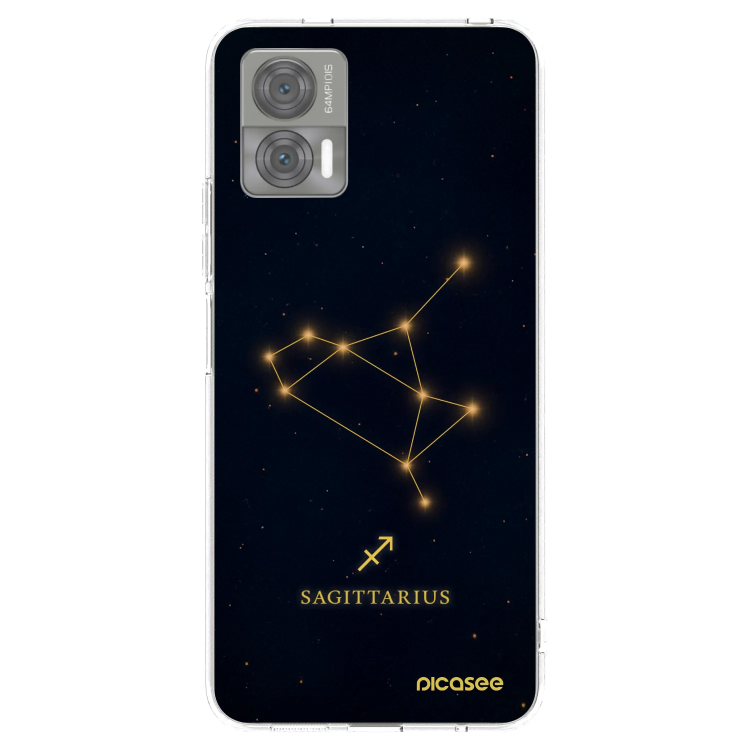 Picasee silikonowe przeźroczyste etui na Motorola Edge 30 Neo - SAGITTARIUS