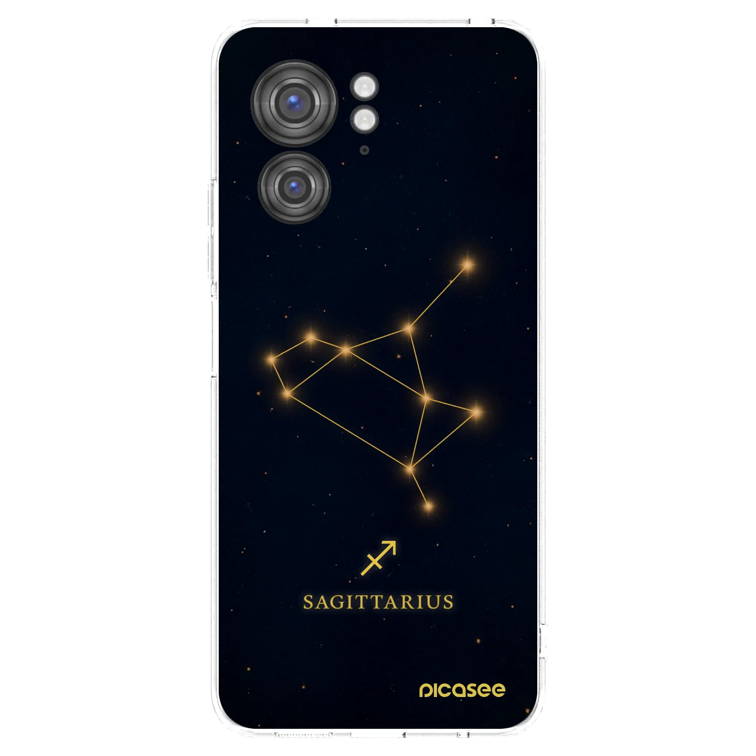 Picasee silikonowe przeźroczyste etui na Motorola Edge 40 - SAGITTARIUS