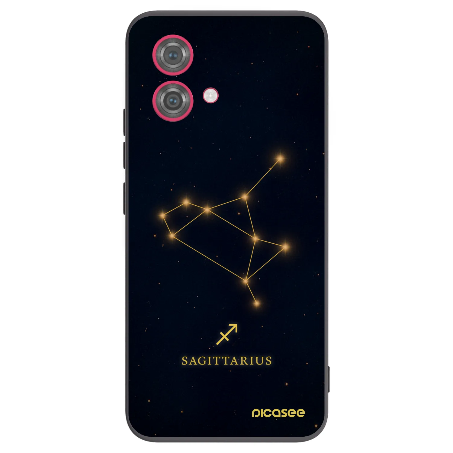 Picasee silikonowe czarne etui na Motorola Moto G84 5G - SAGITTARIUS