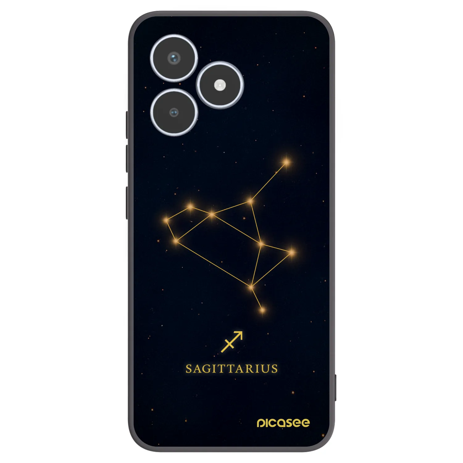 Picasee silikonowe czarne etui na Realme C53 - SAGITTARIUS
