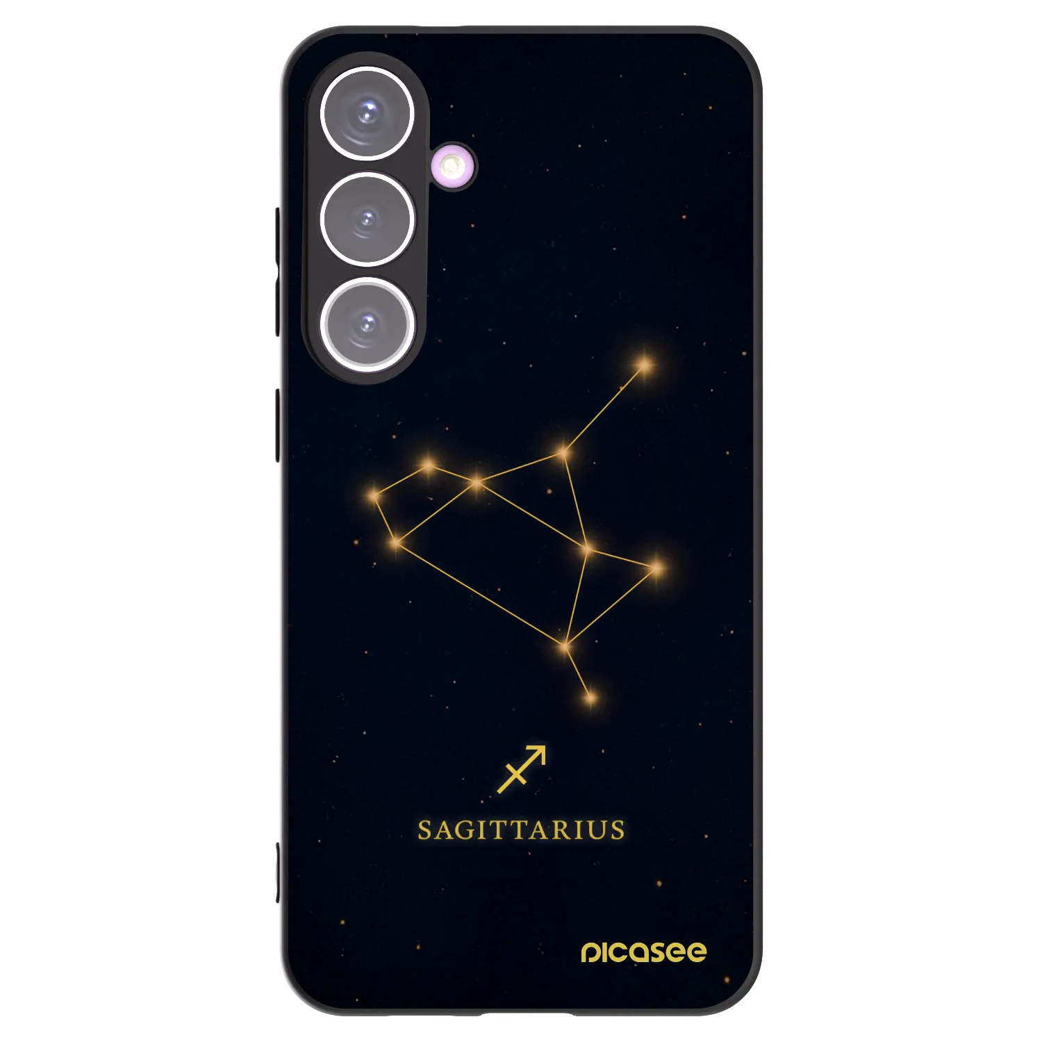Picasee silikonowe czarne etui na Samsung Galaxy S24+ S926B 5G - SAGITTARIUS