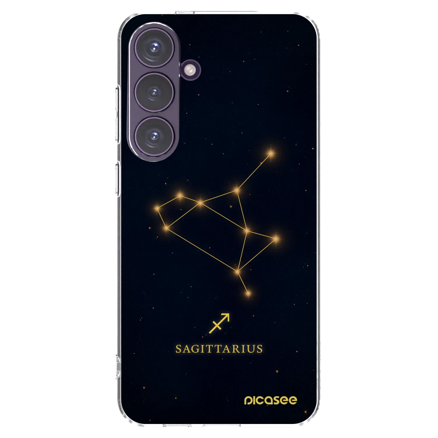 Picasee silikonowe przeźroczyste etui na Samsung Galaxy S24+ S926B 5G - SAGITTARIUS