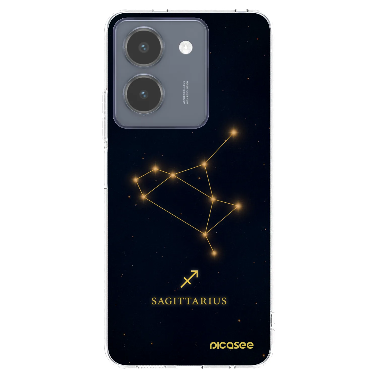 Picasee silikonowe przeźroczyste etui na Vivo Y36 4G - SAGITTARIUS