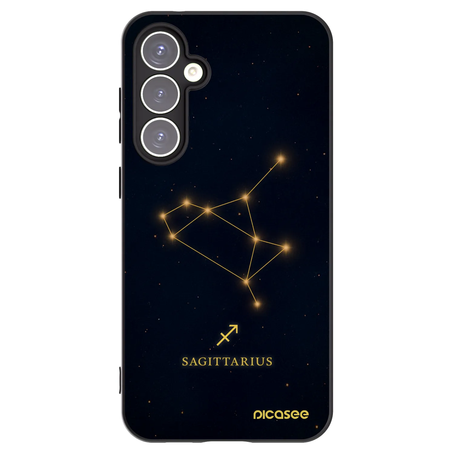 Picasee silikonowe czarne etui na Samsung Galaxy S23 FE S711B - SAGITTARIUS