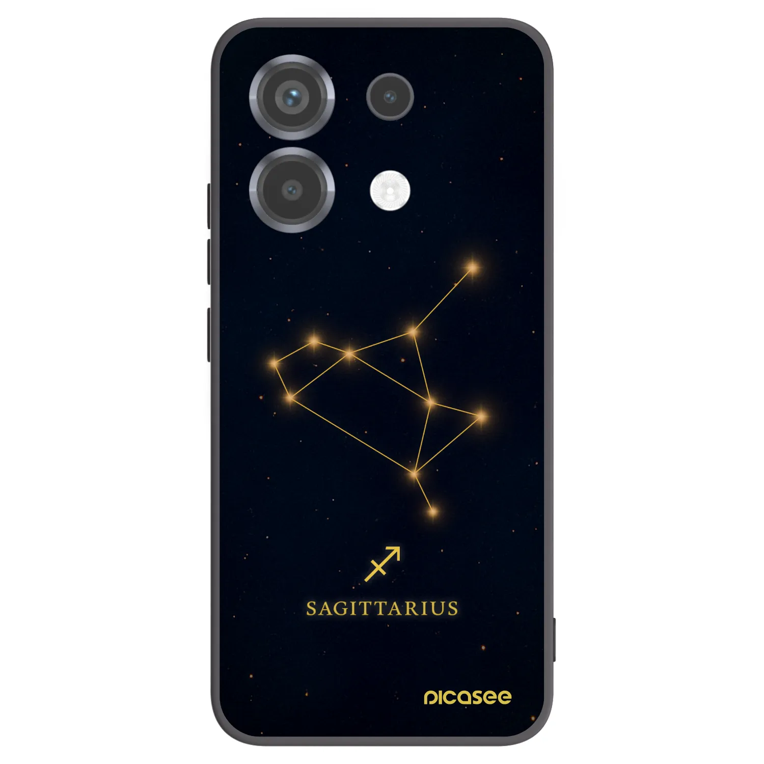 Picasee silikonowe czarne etui na Xiaomi Poco X6 - SAGITTARIUS