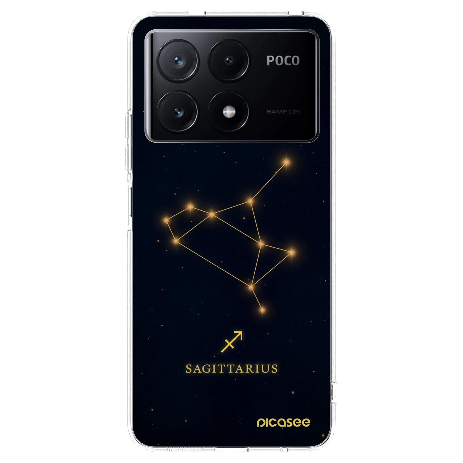 Picasee silikonowe przeźroczyste etui na Xiaomi Poco X6 Pro - SAGITTARIUS