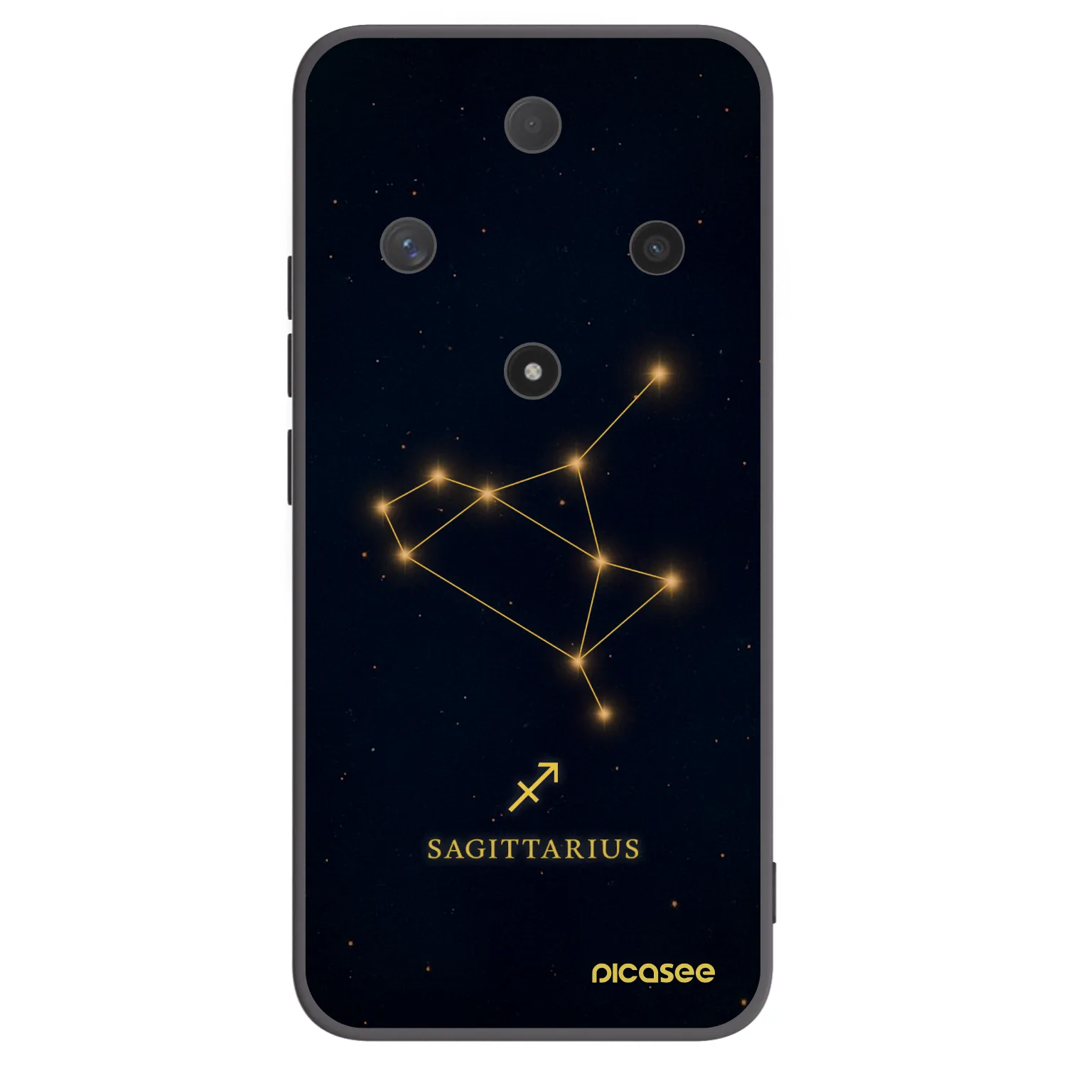 Picasee silikonowe czarne etui na Honor Magic6 Lite 5G - SAGITTARIUS